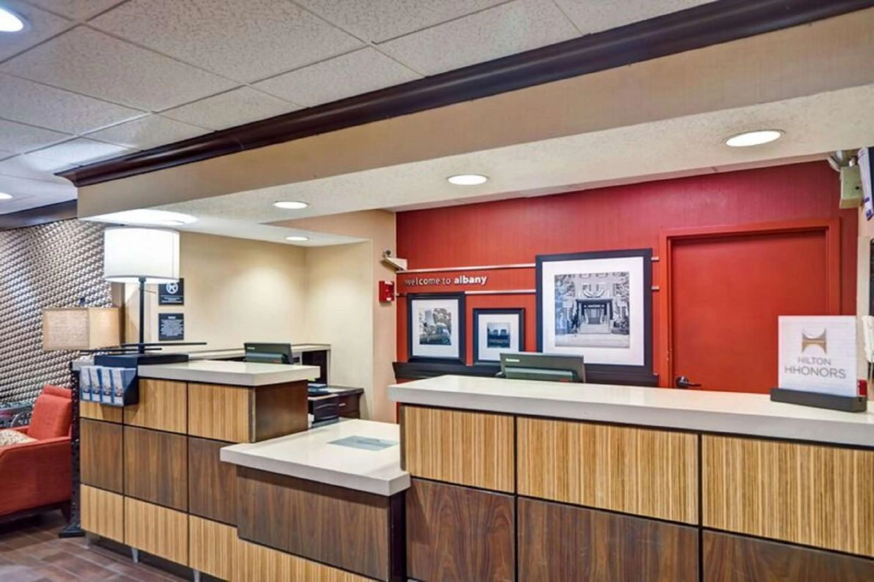 Lobby or reception in Hampton Inn Albany-Wolf Road