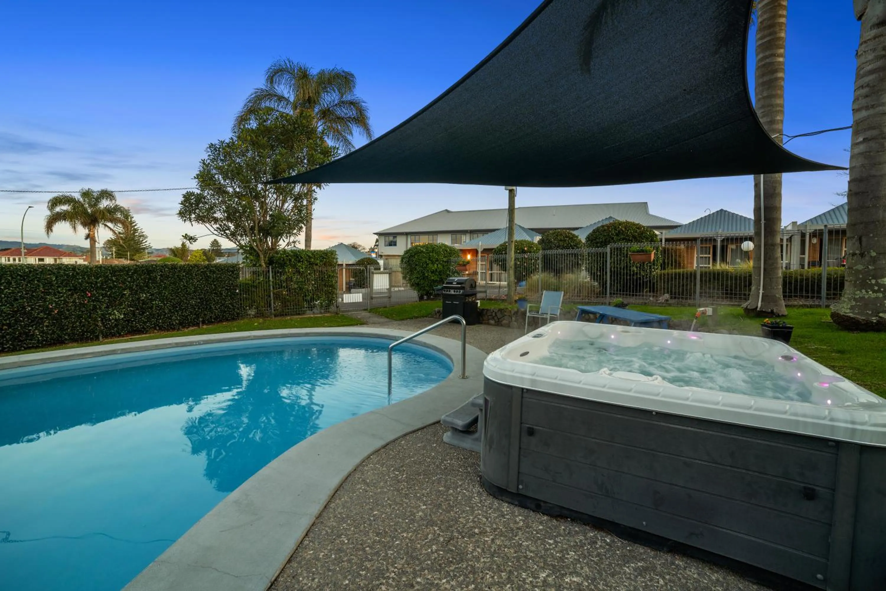 Hot Tub in Cameron Road Motel