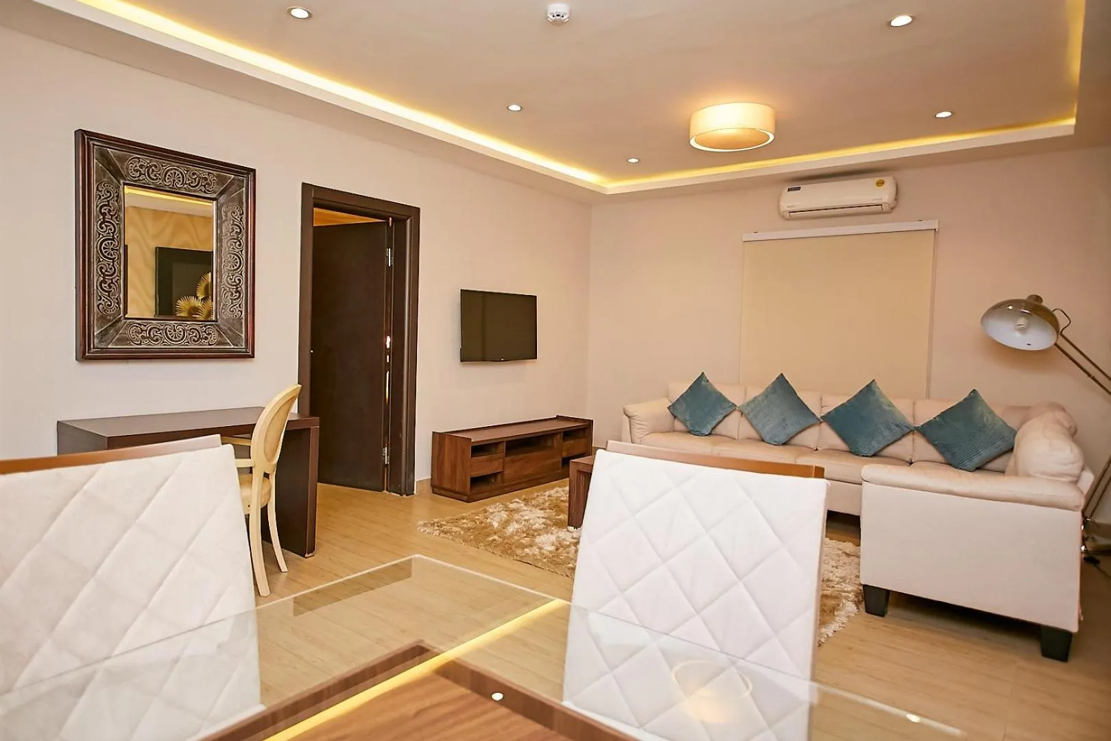 Living room in The Cabin Hotel