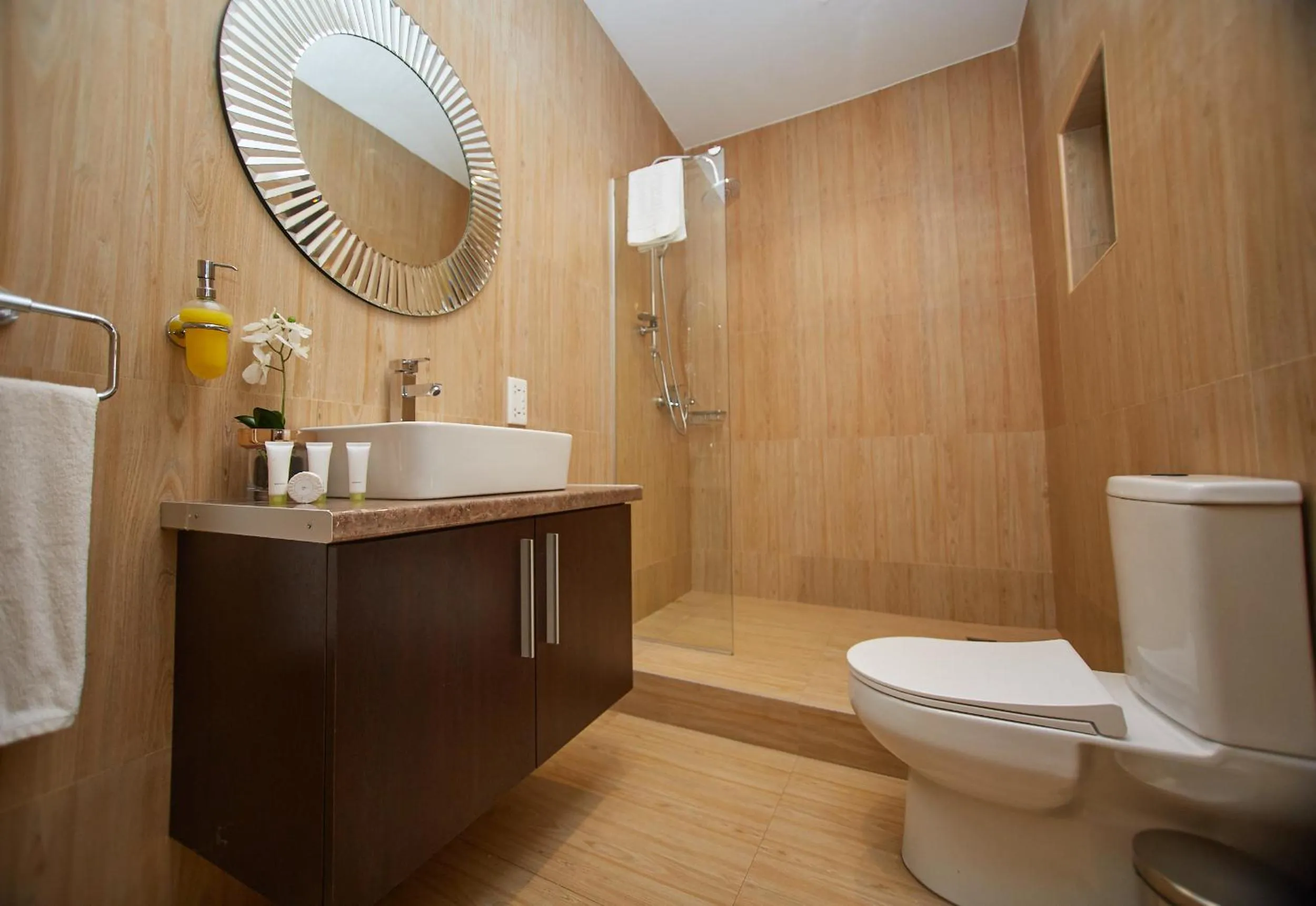 Shower in The Cabin Hotel