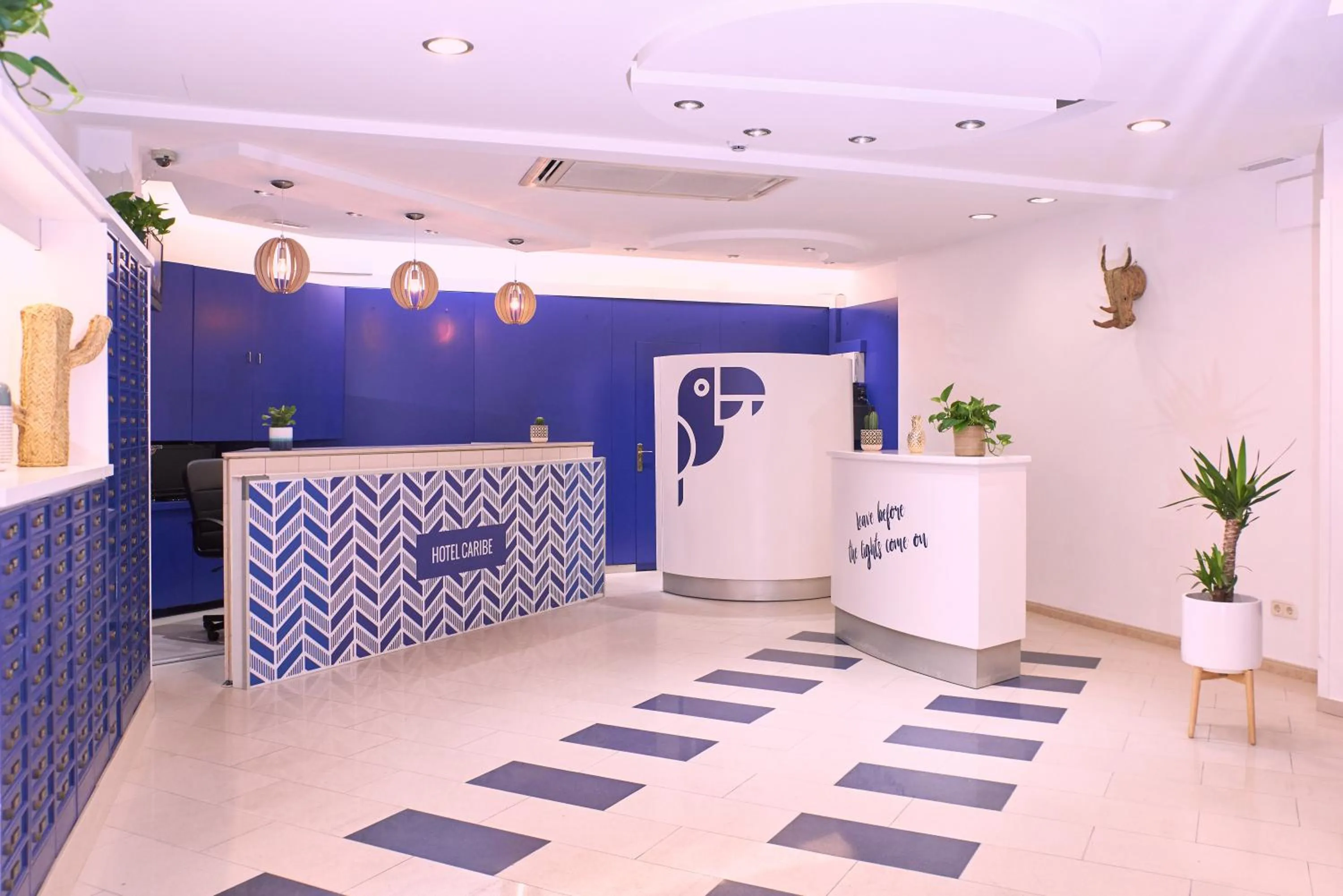 Lobby or reception in Hotel Caribe