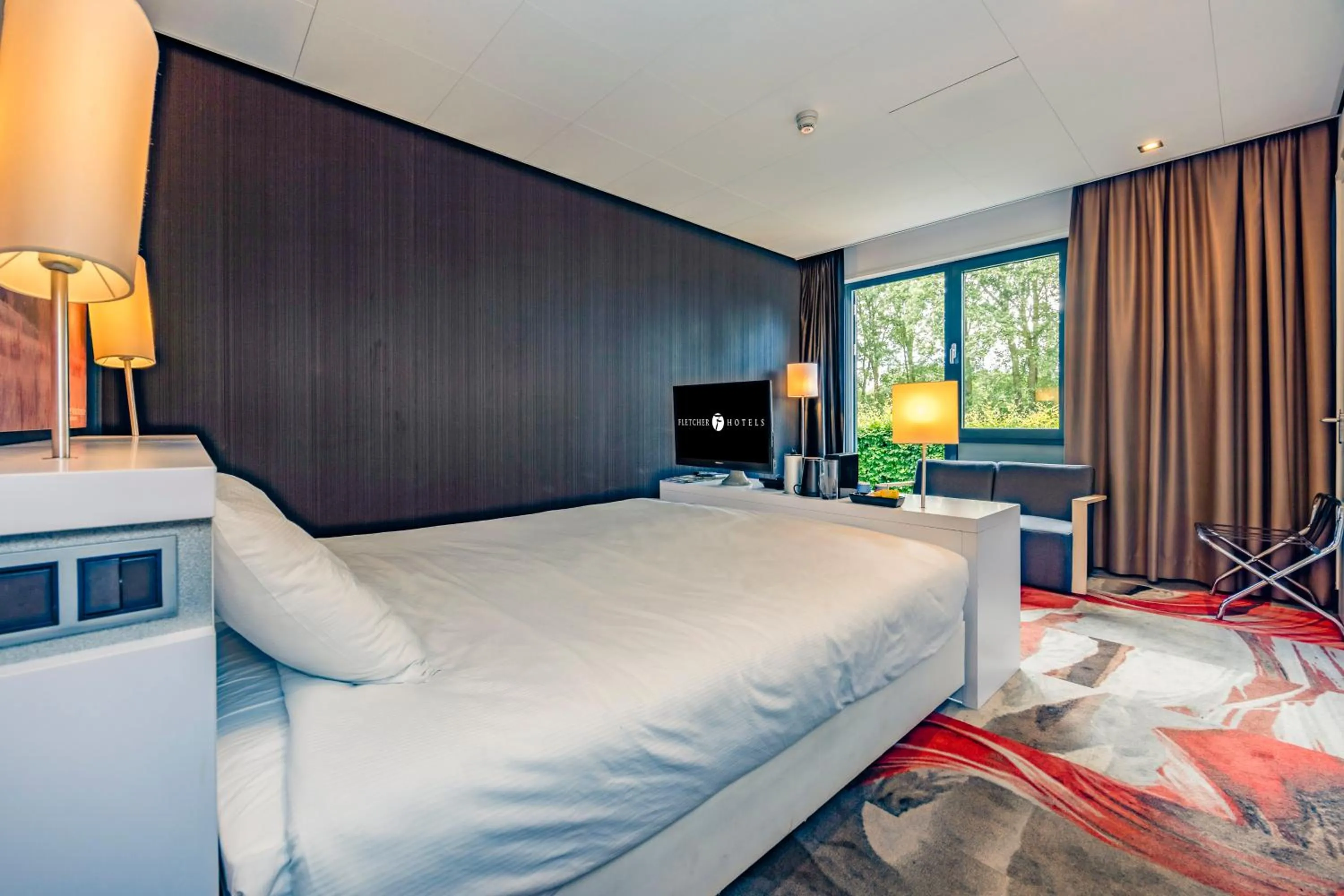 Bedroom, Bed in Fletcher Hotel-Restaurant Teugel Uden-Veghel