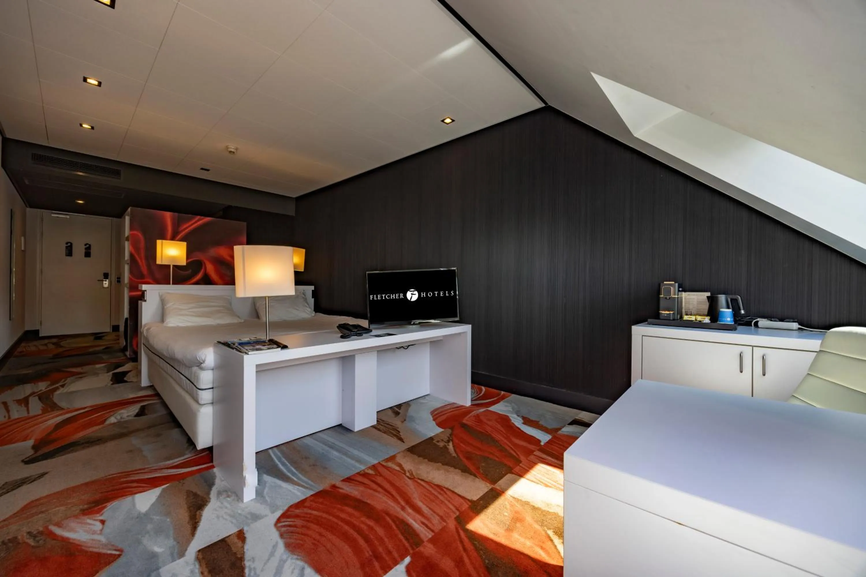 Bedroom, Bed in Fletcher Hotel-Restaurant Teugel Uden-Veghel