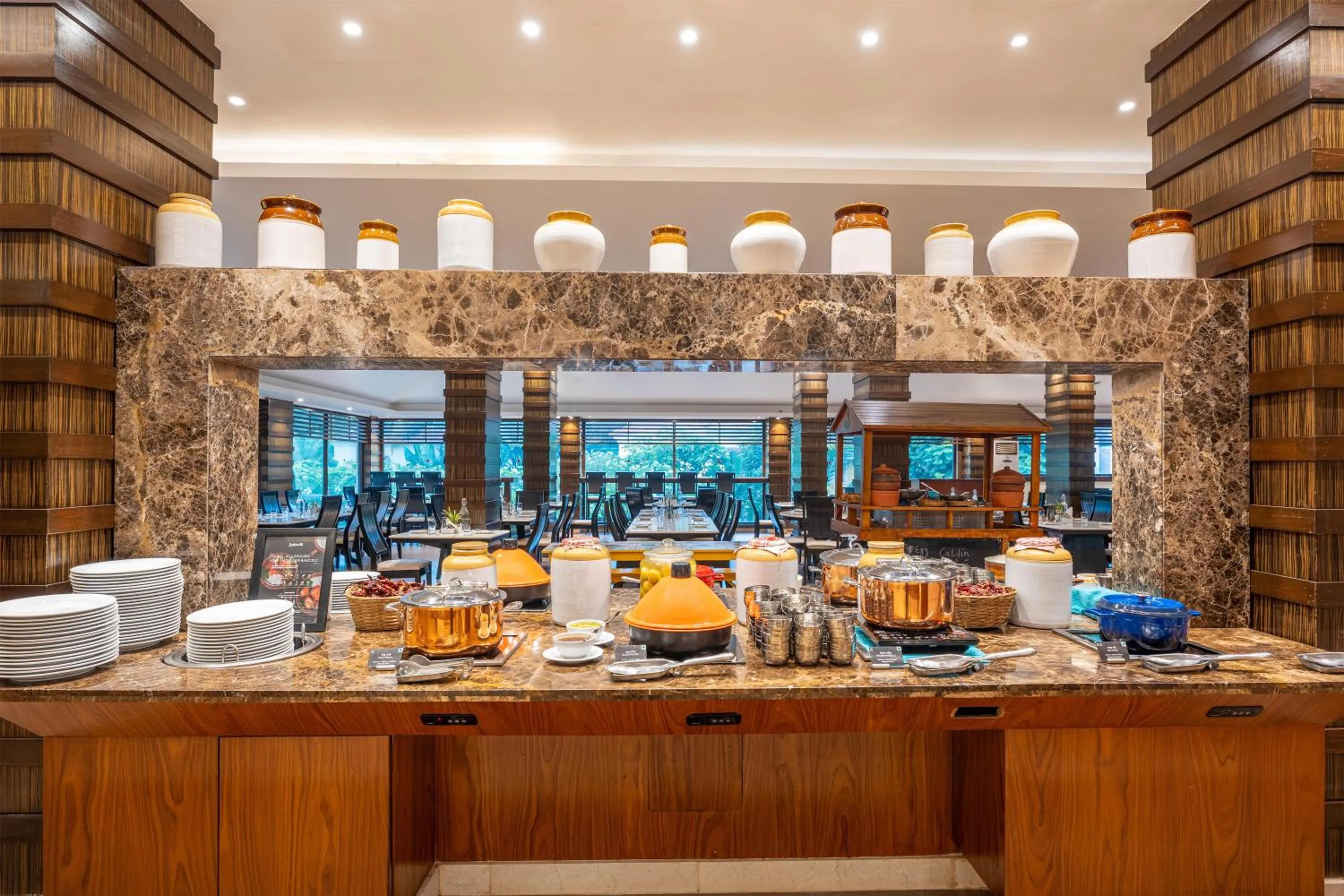 Breakfast in Radisson Blu Resort, Goa