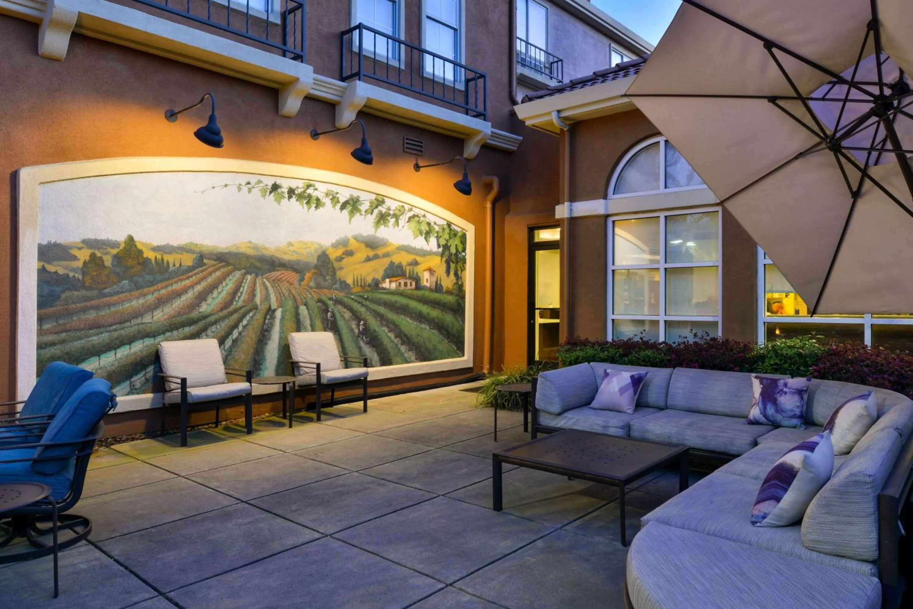 Patio in Hilton Garden Inn Napa