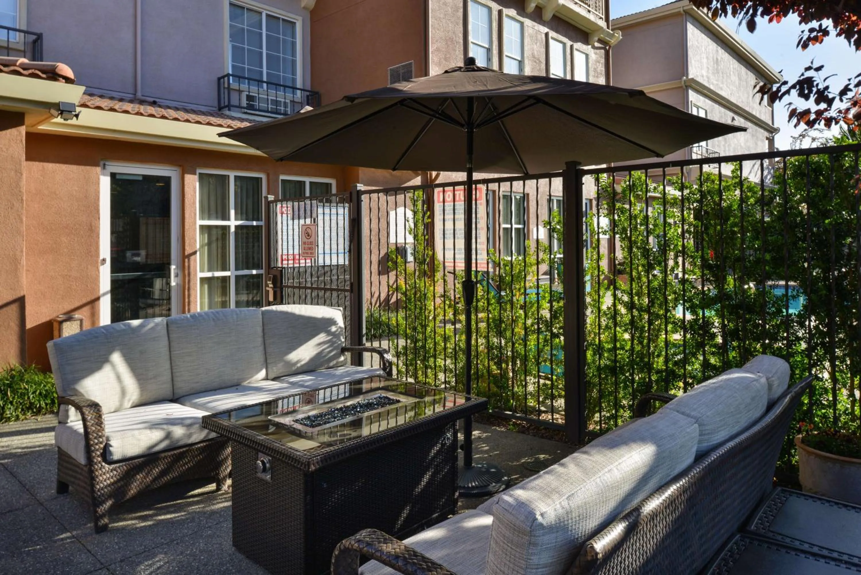 Patio in Hilton Garden Inn Napa