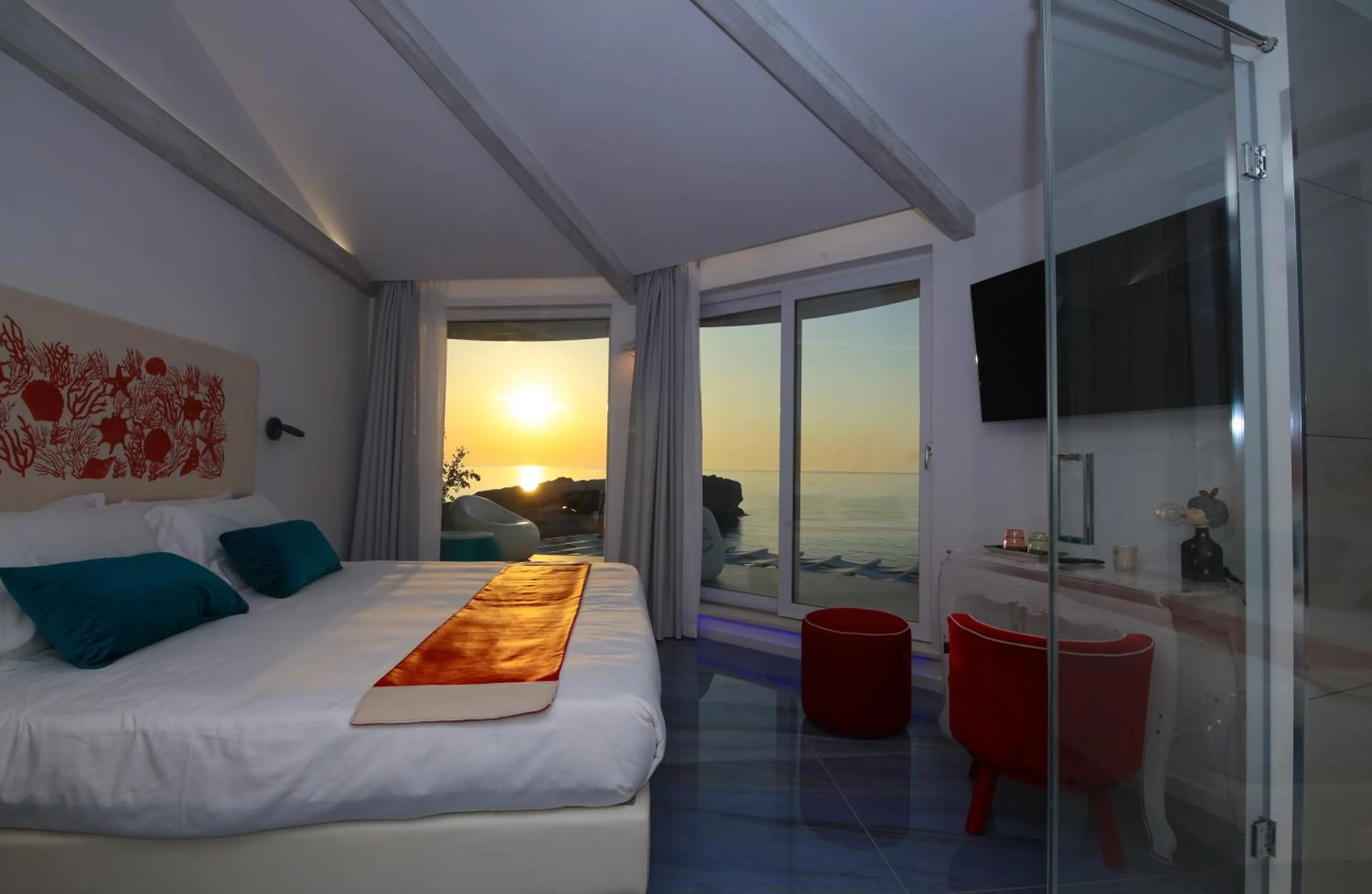 Sea view, Bed in Oldwell Hotel