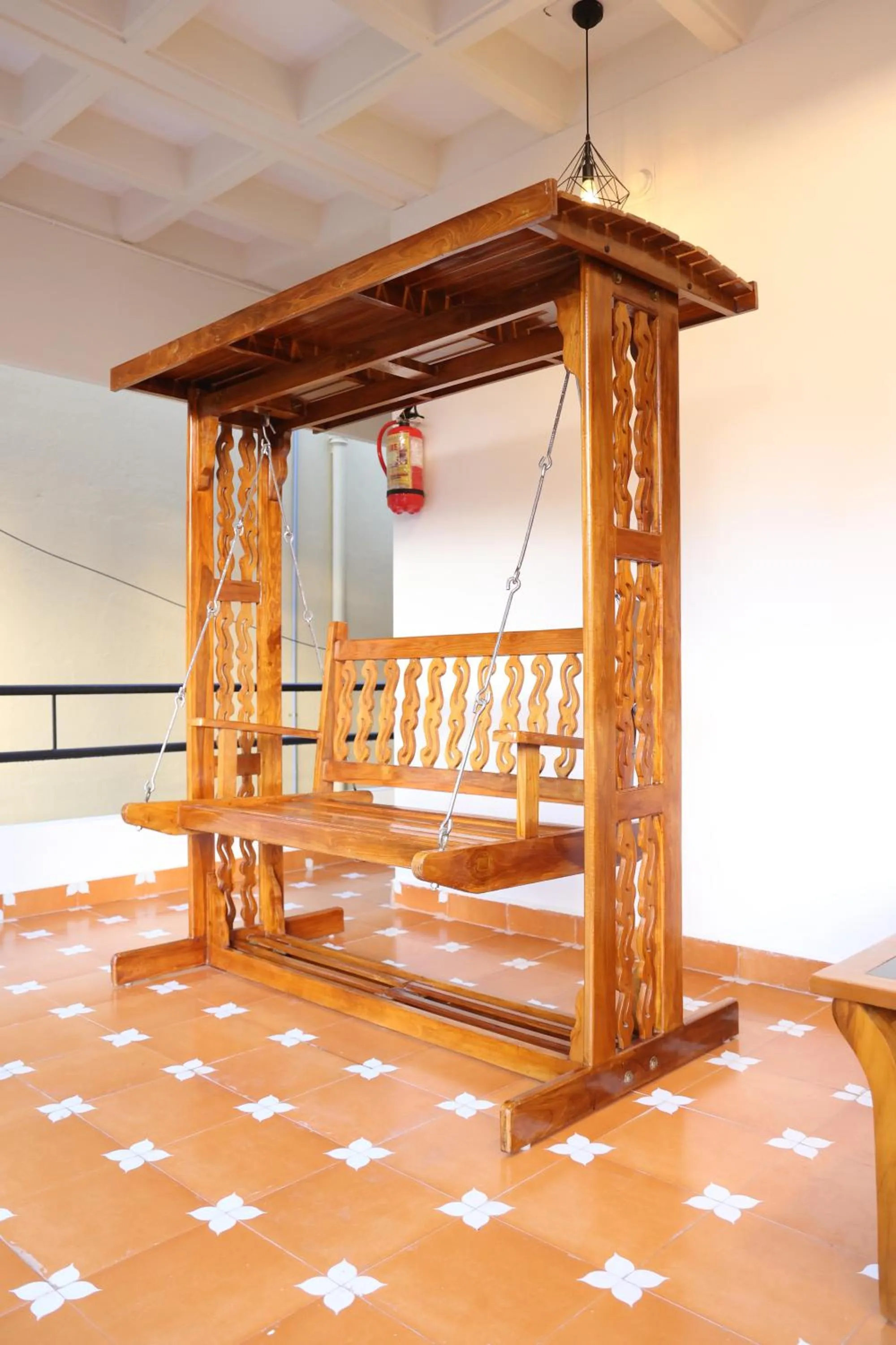 Seating area in Dwaraka Guest House