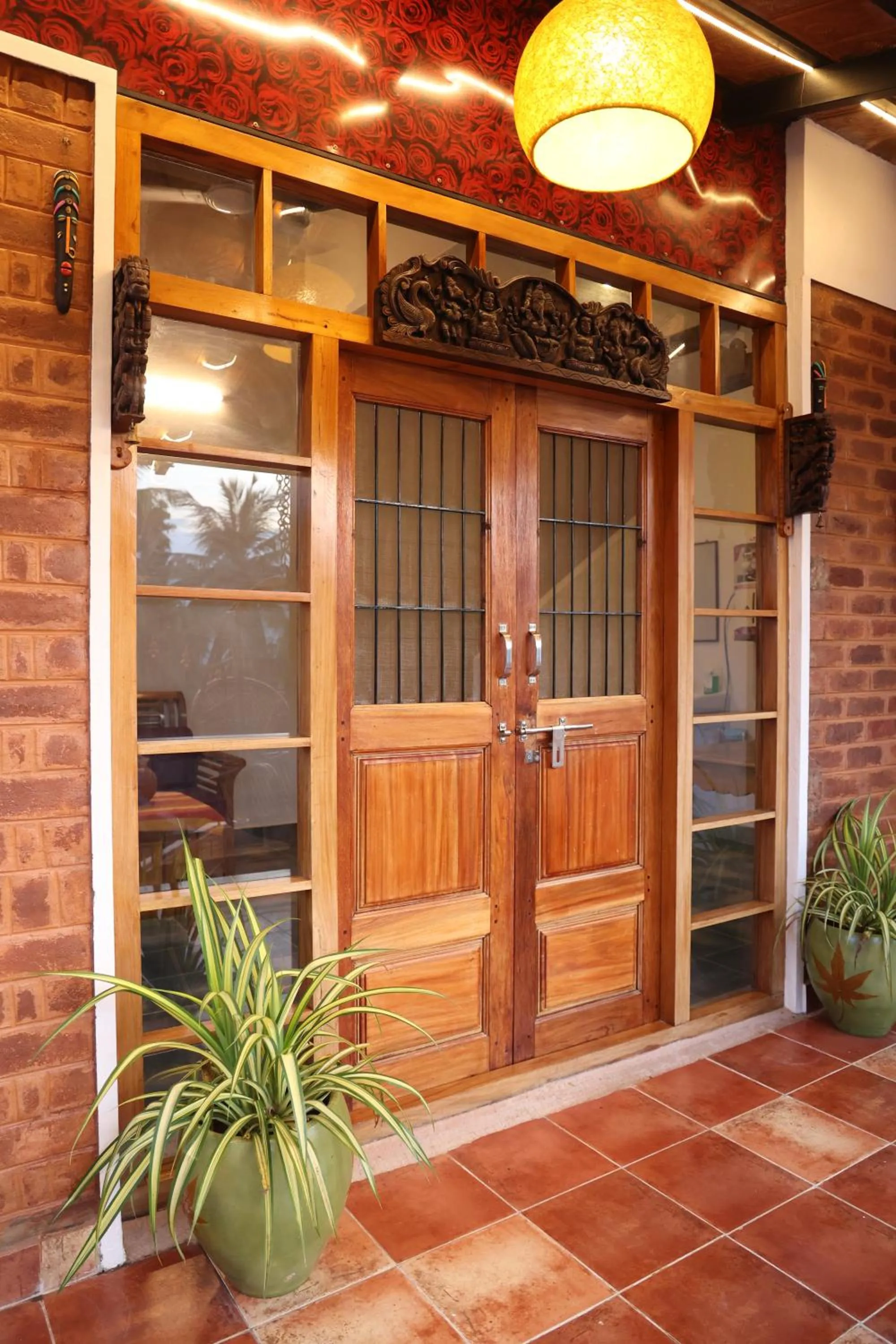 Decorative detail in Dwaraka Guest House
