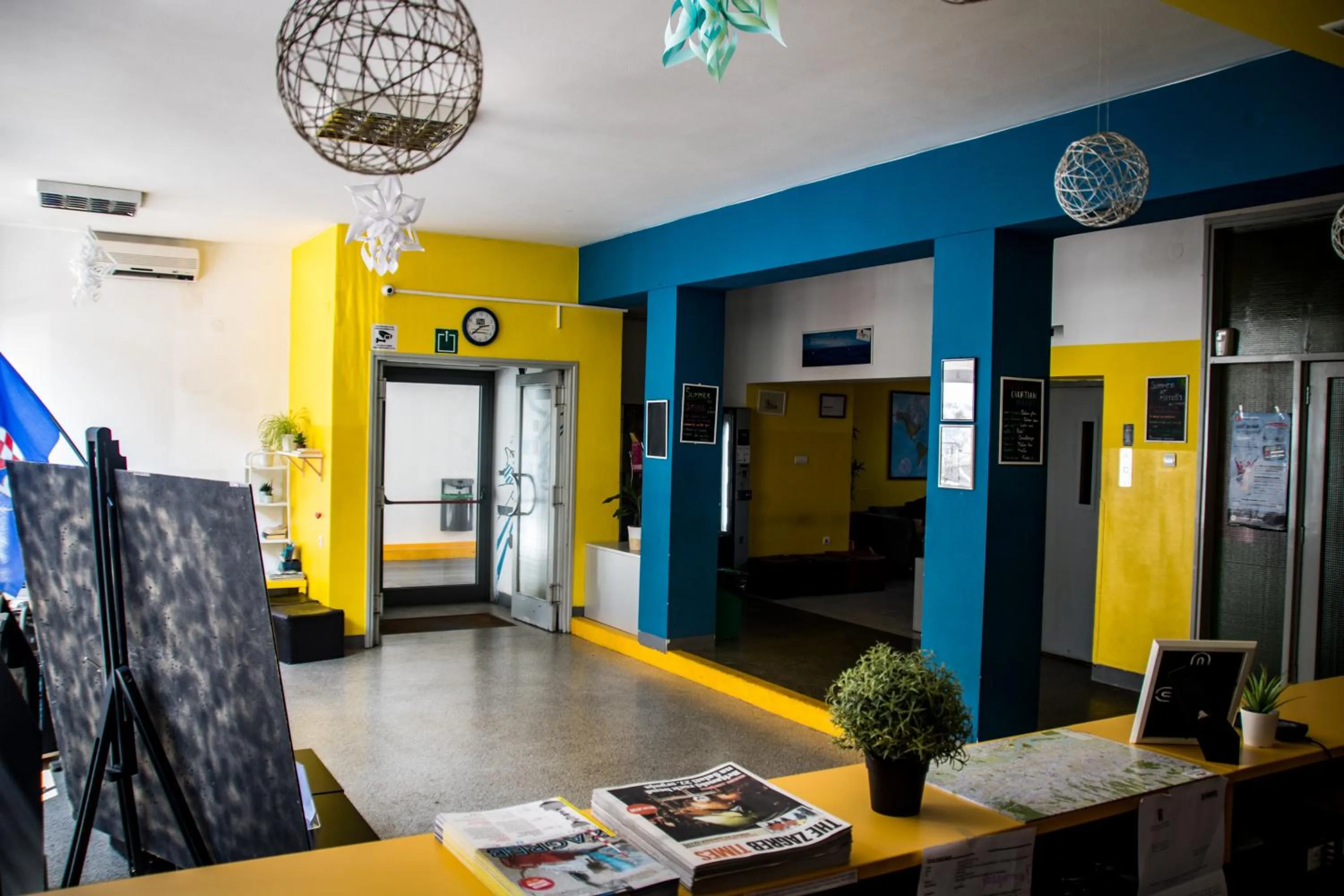 Lobby or reception in HI Hostel Zagreb