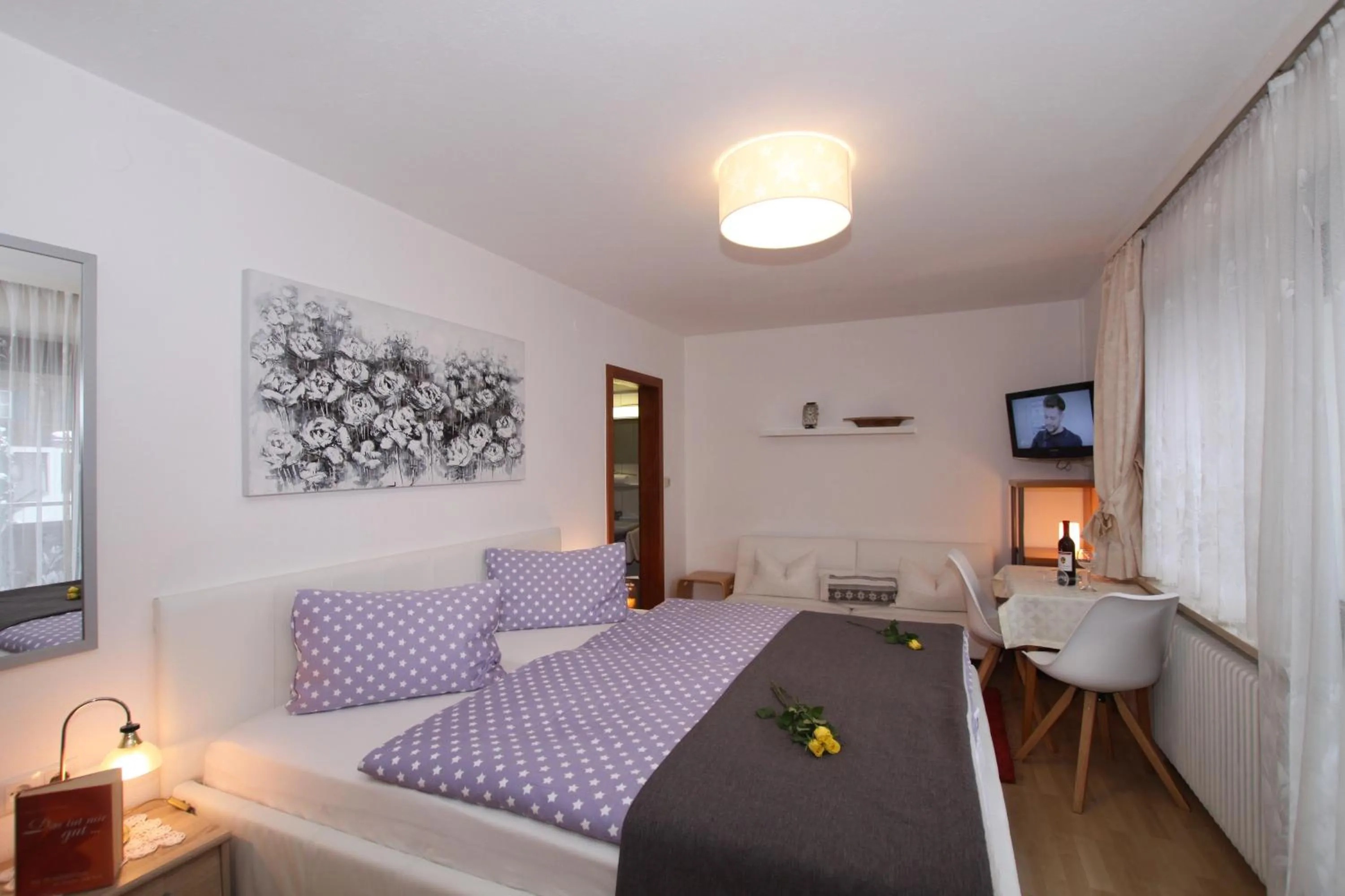 TV and multimedia, Bed in Pension Garni Gerhard