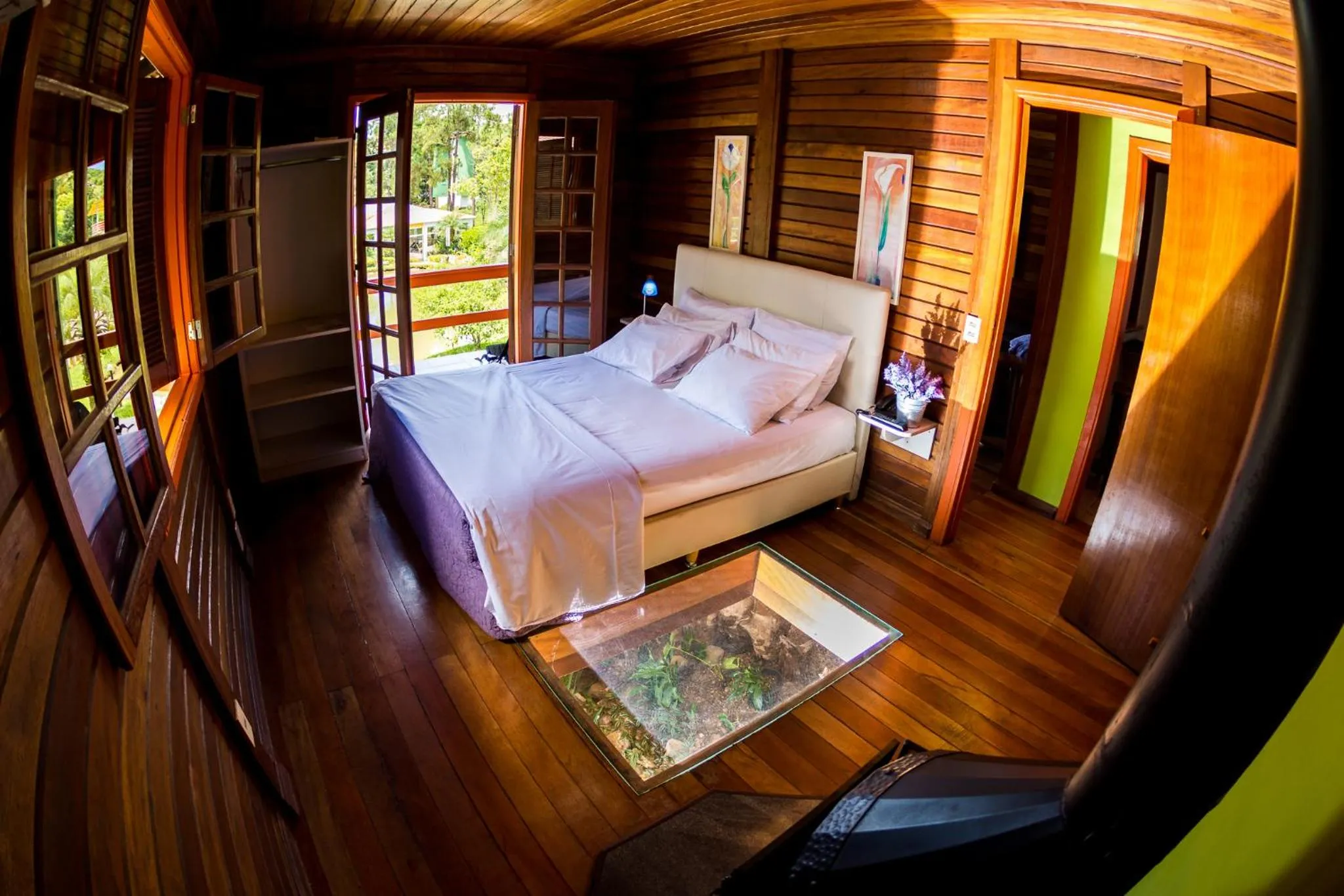 Bed in Pousada Suarez