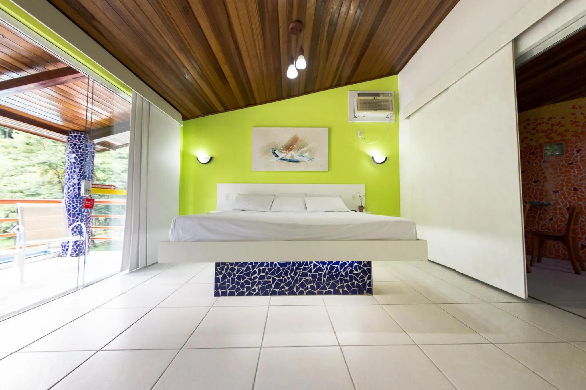 Bed in Pousada Suarez