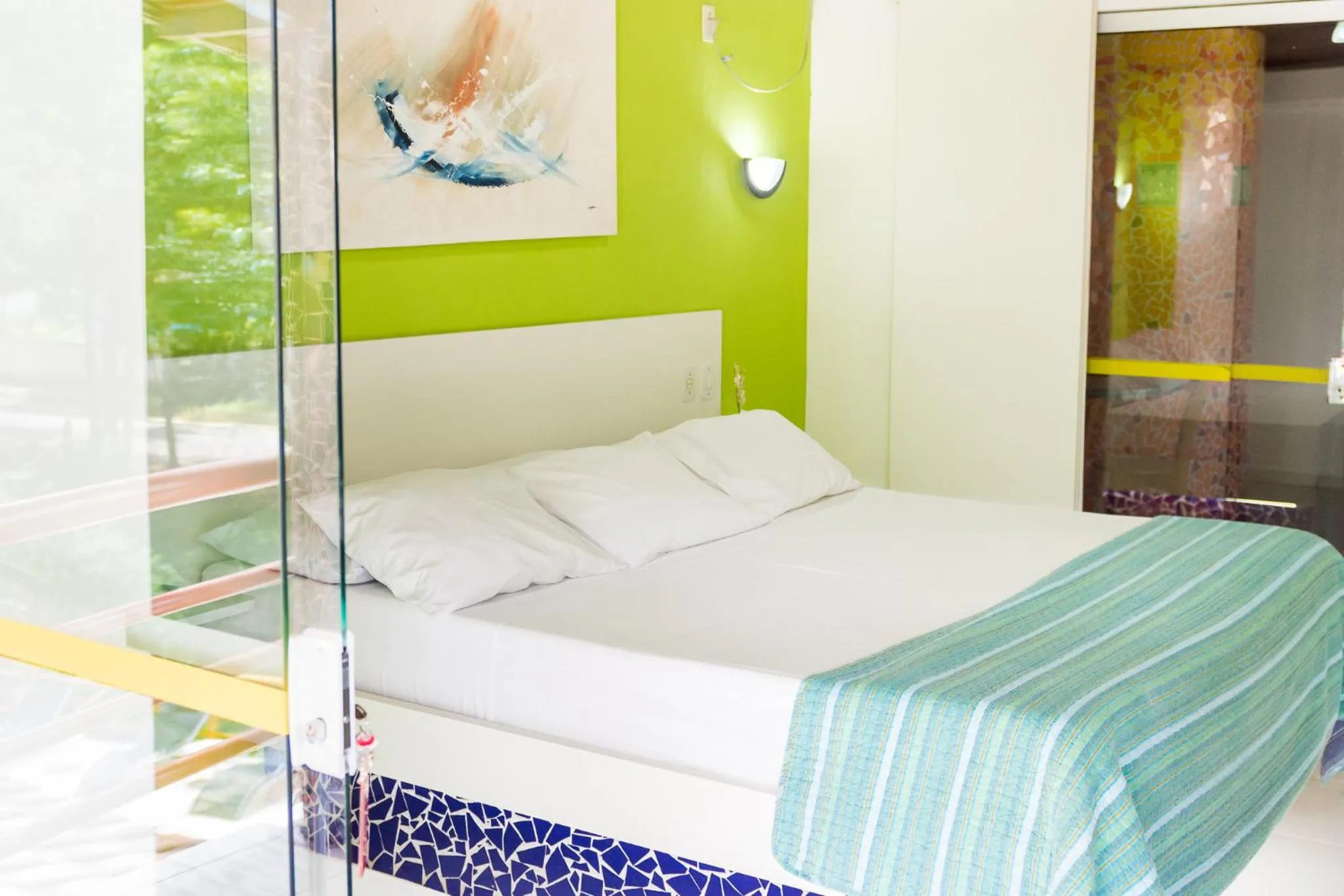 Bed in Pousada Suarez