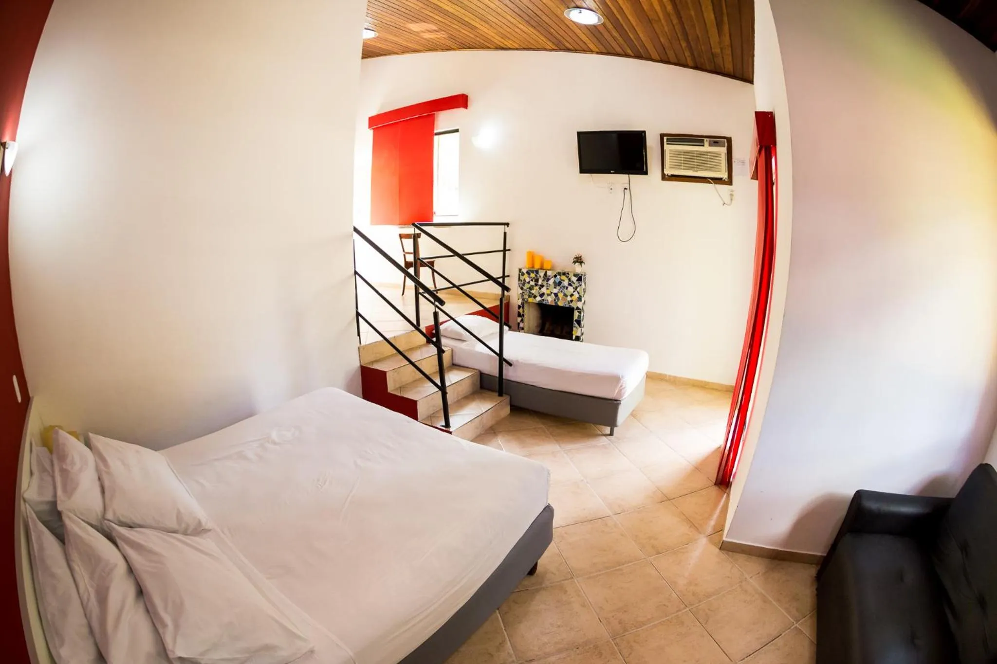 Bed in Pousada Suarez