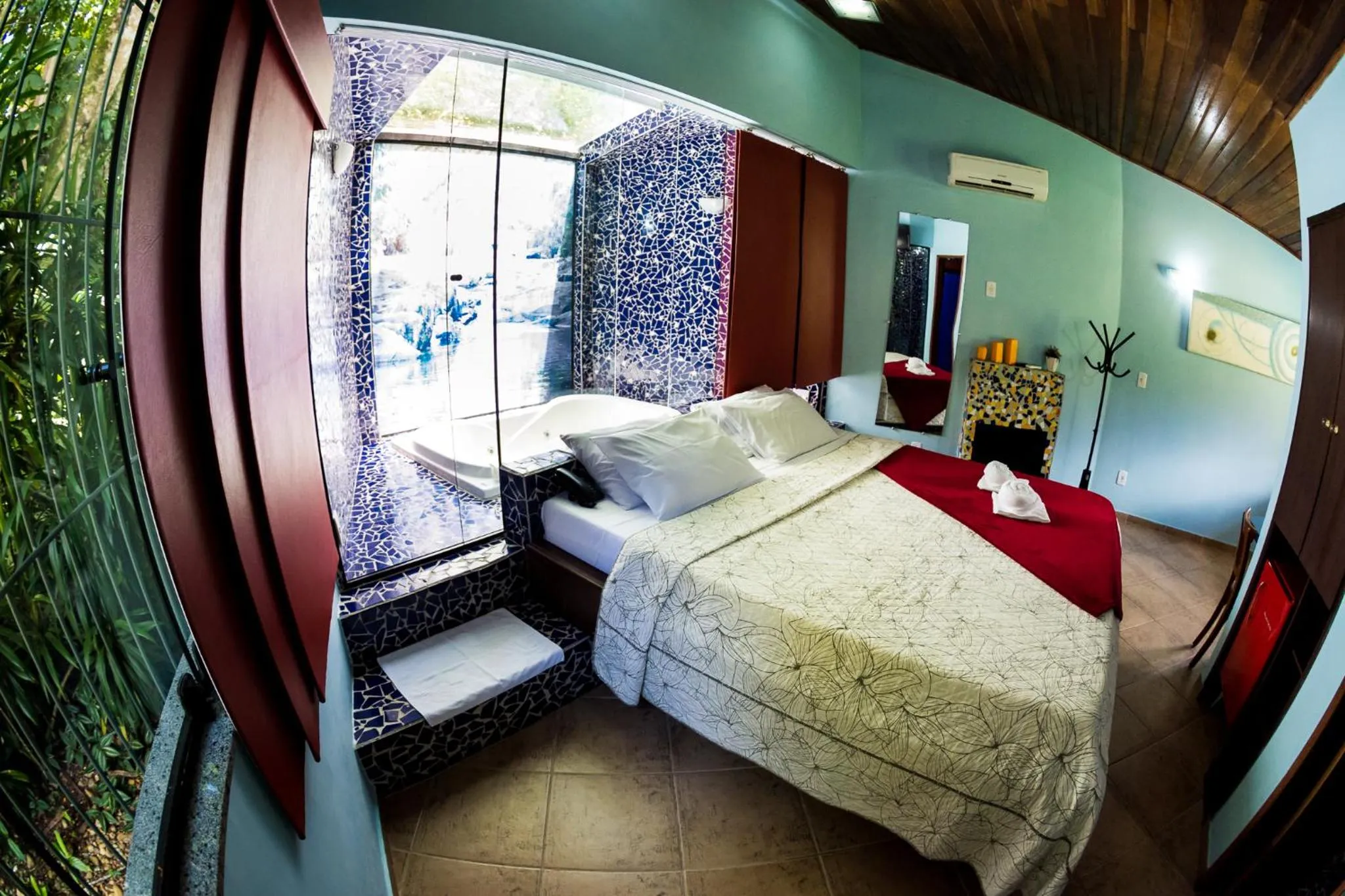 Bed in Pousada Suarez