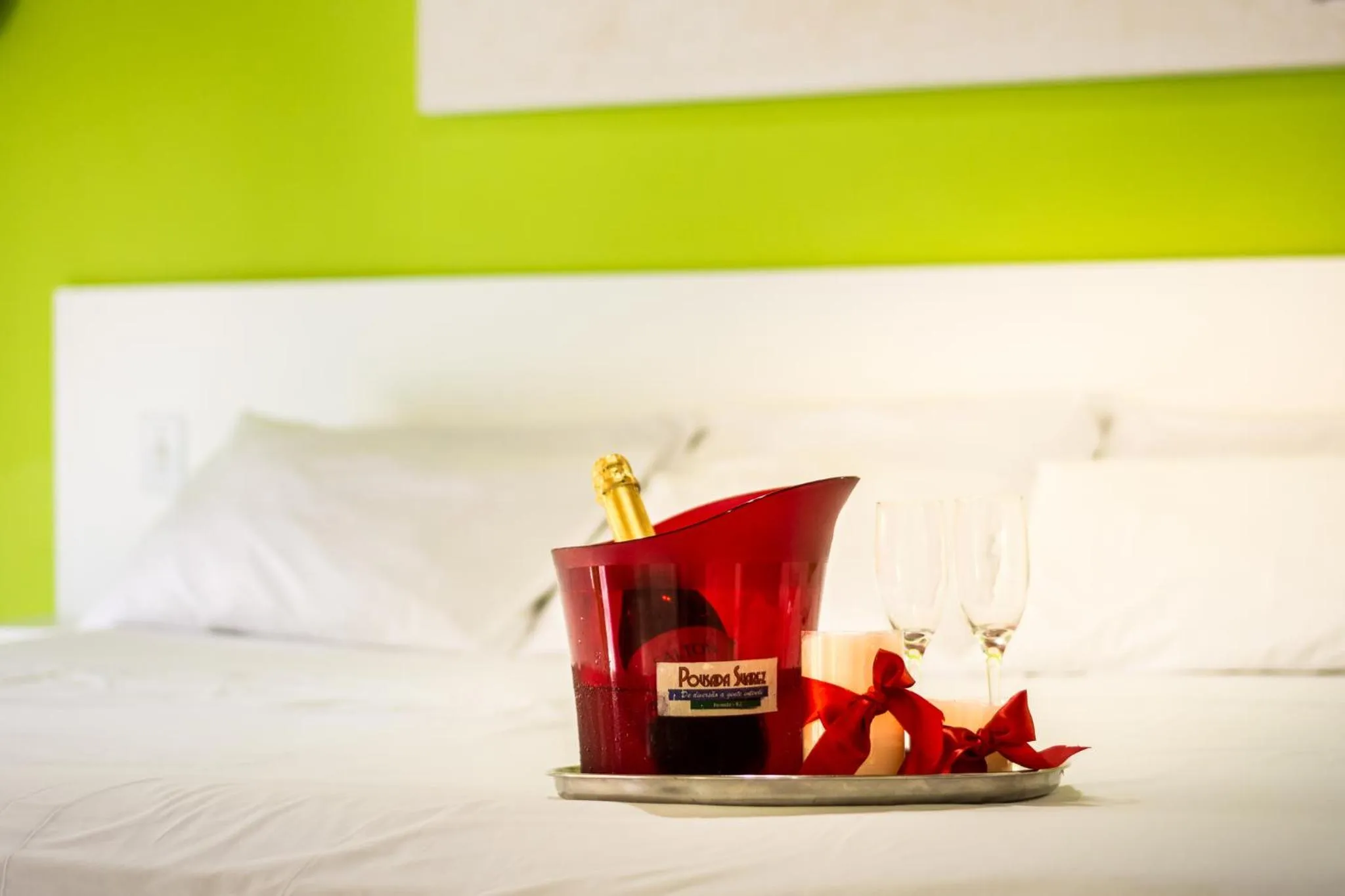 Bed in Pousada Suarez