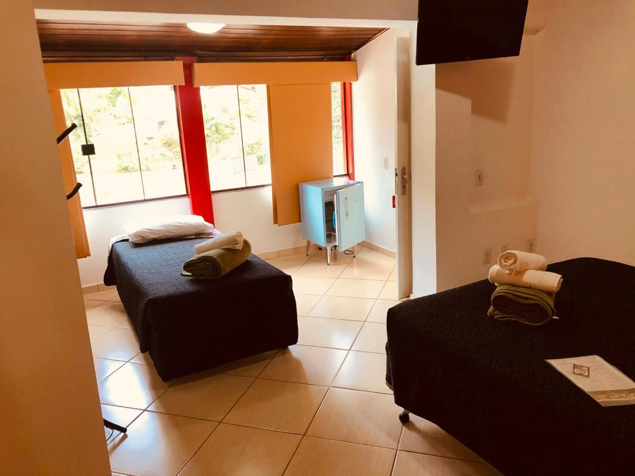 Bed in Pousada Suarez