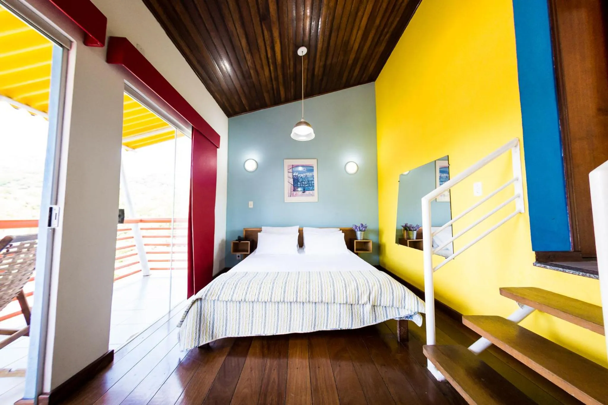 Bed in Pousada Suarez