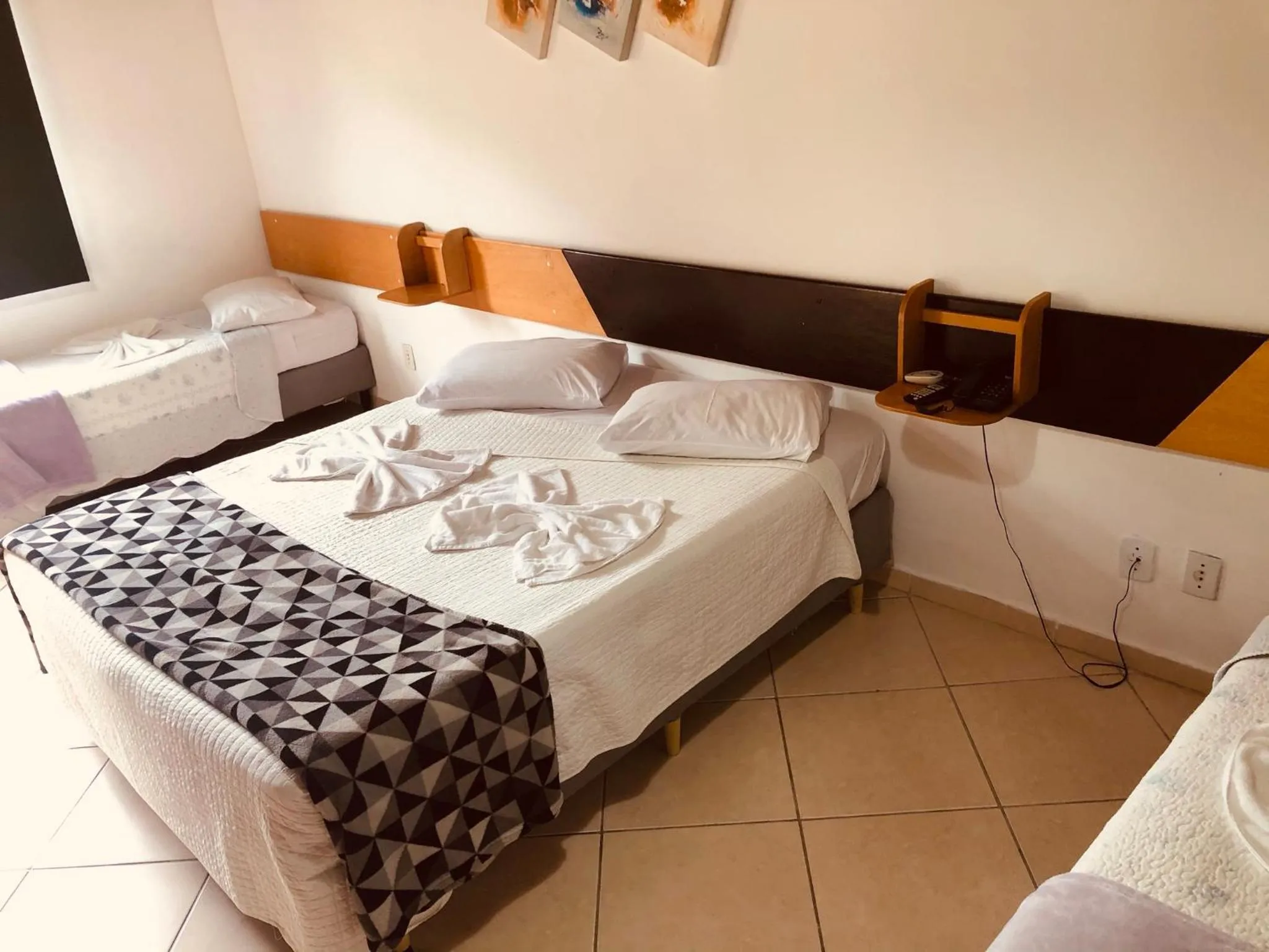 Bed in Pousada Suarez