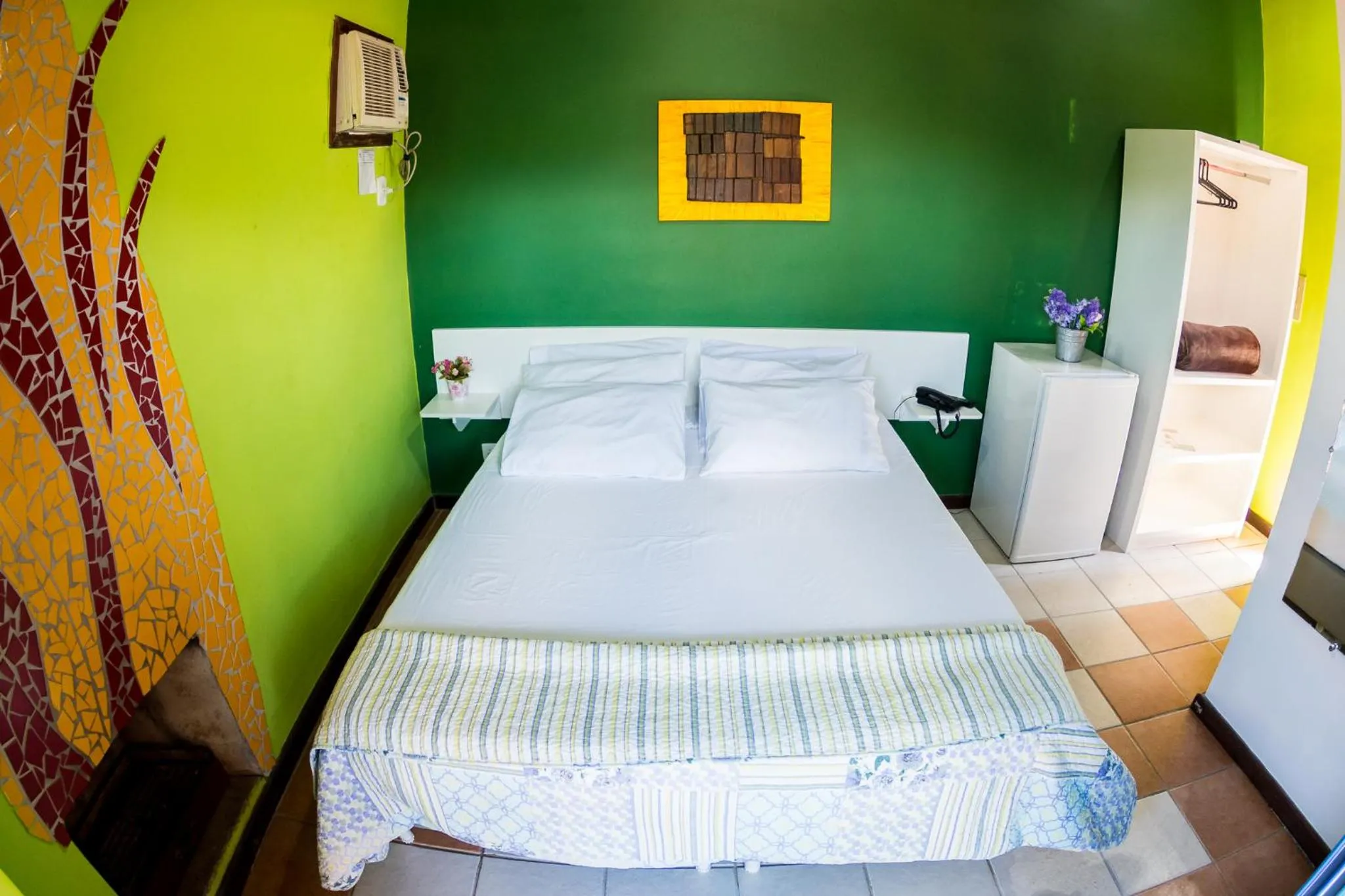 Bed in Pousada Suarez