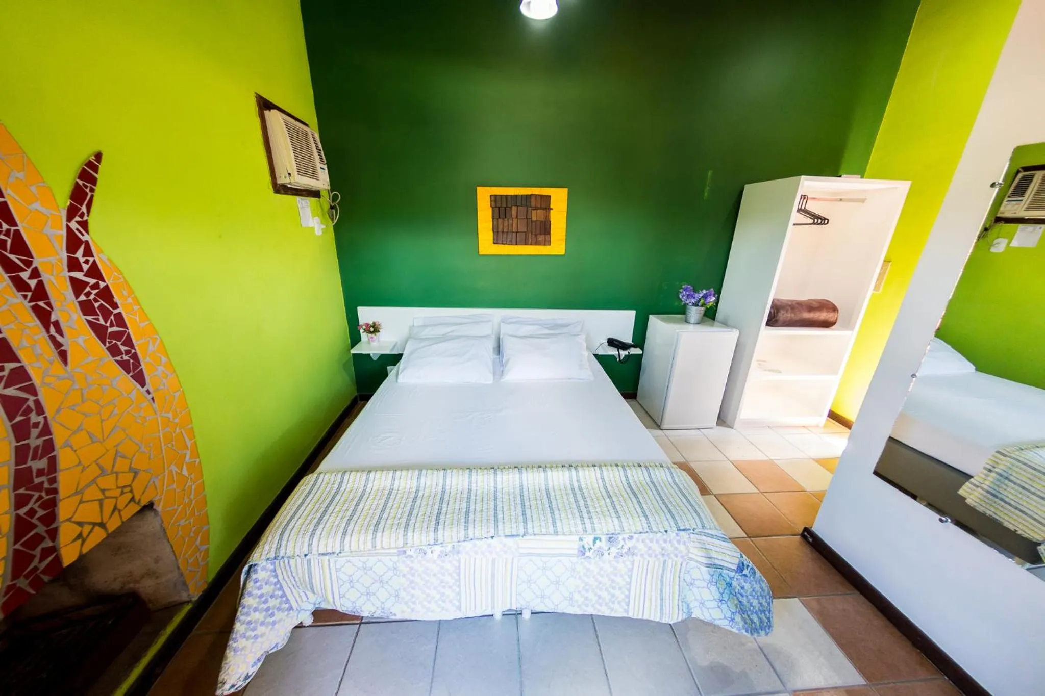 Bed in Pousada Suarez