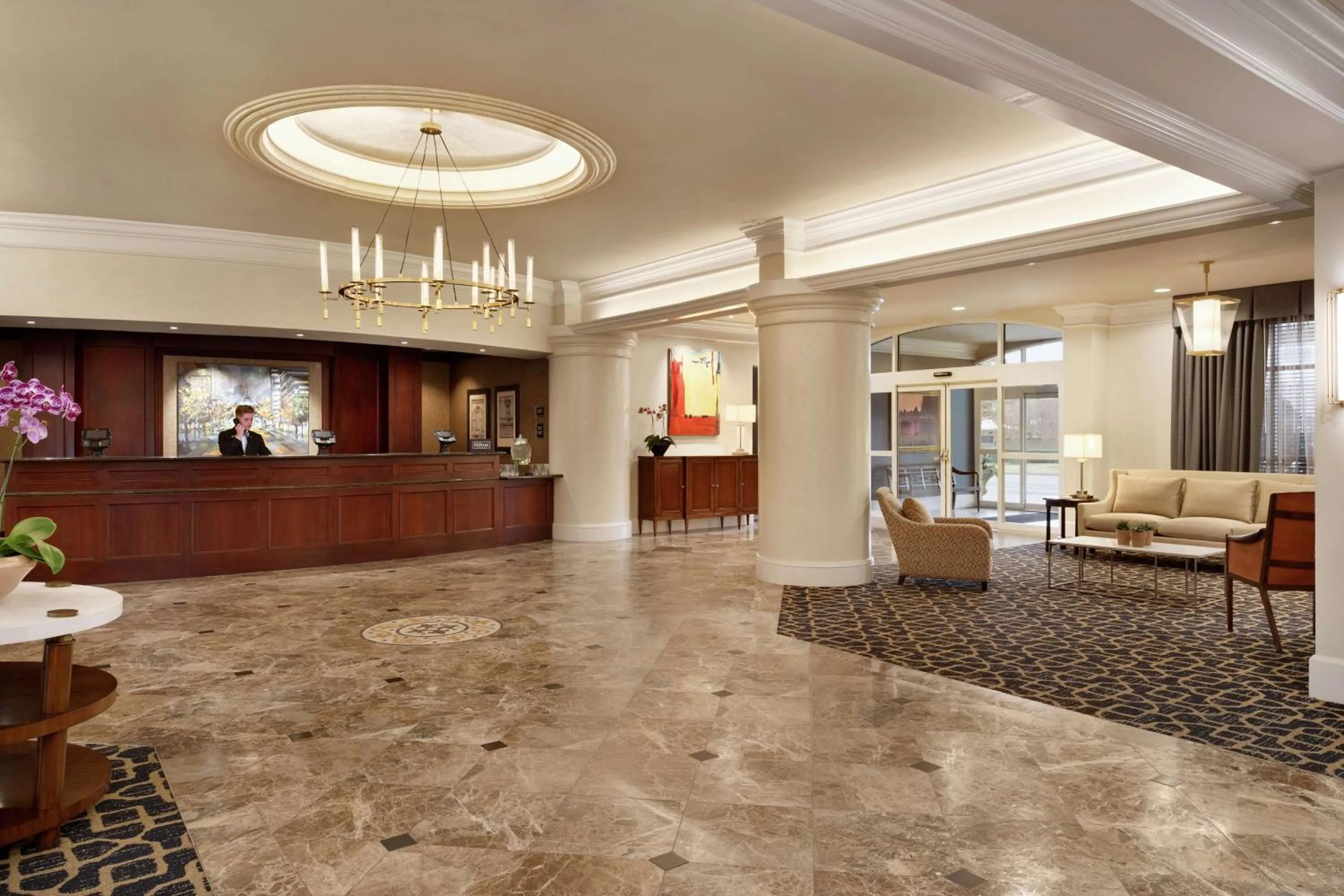 Lobby or reception in Hilton Columbia Center