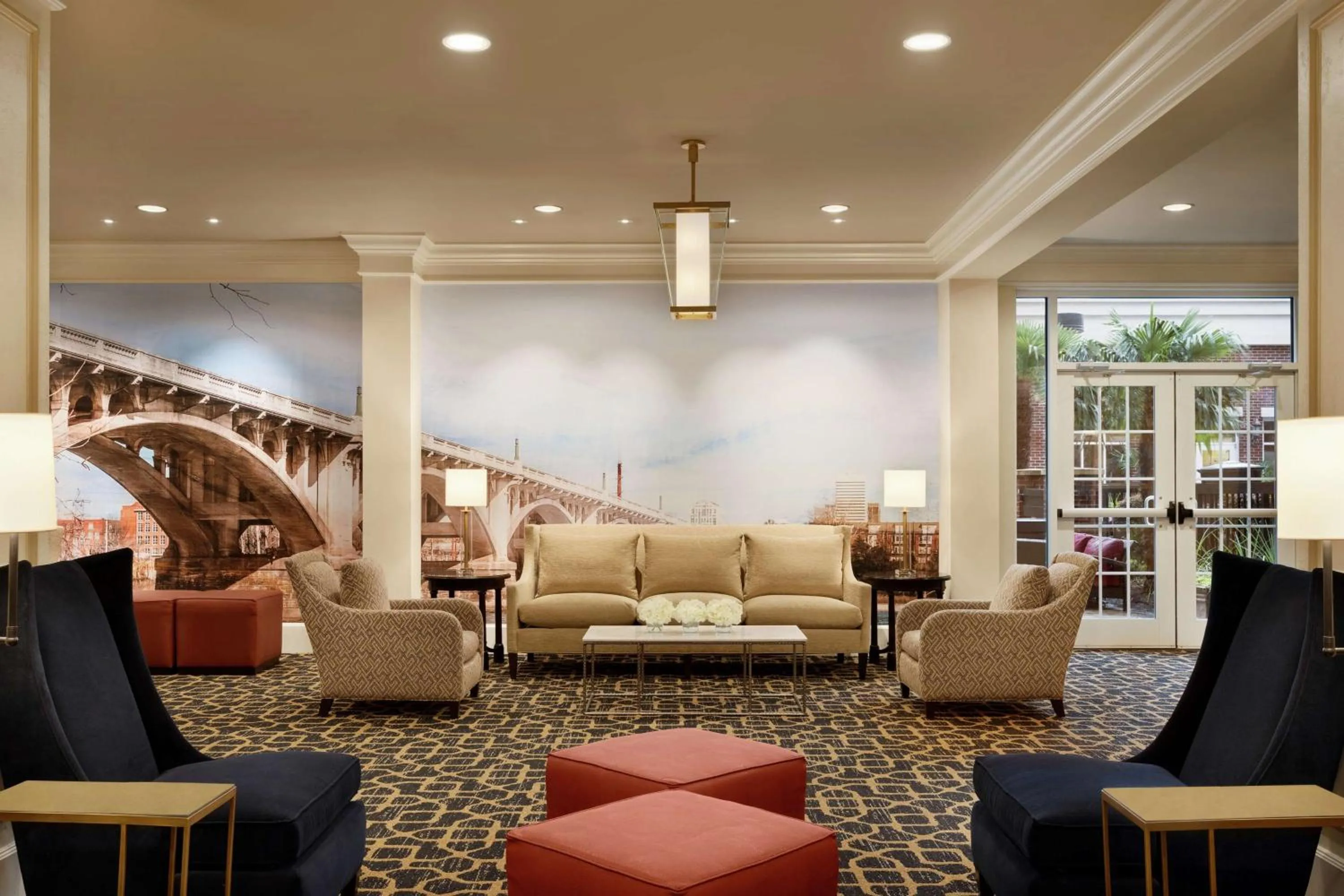 Lobby or reception in Hilton Columbia Center