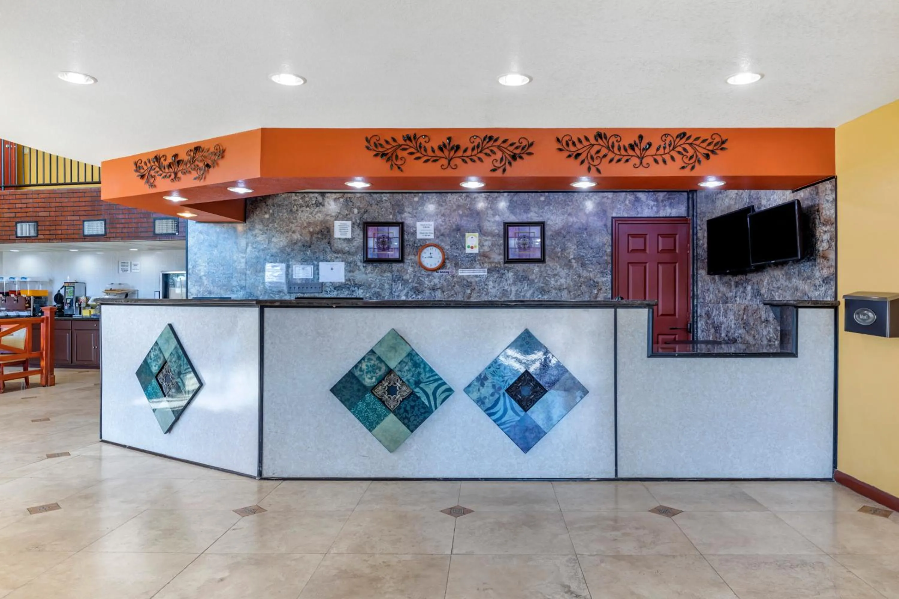 Lobby or reception in Rose City Inn & Suites