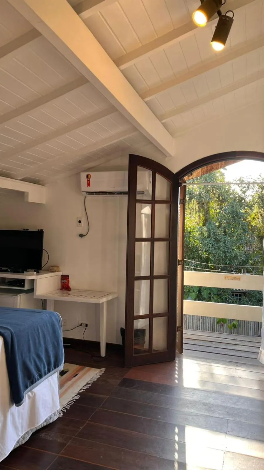 Bed in Pousada Canto do Camburi