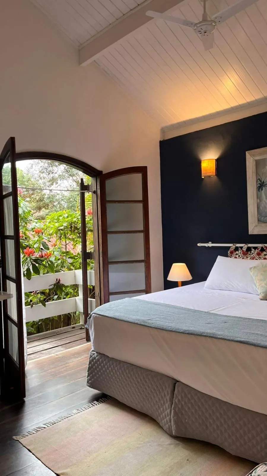 Bed in Pousada Canto do Camburi