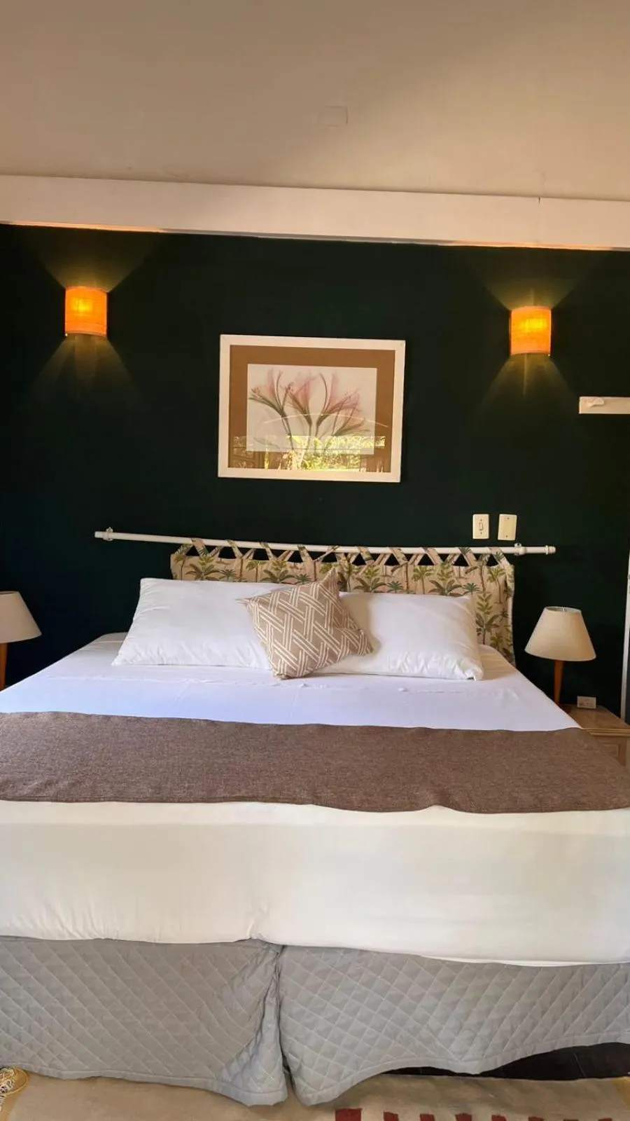 Bed in Pousada Canto do Camburi