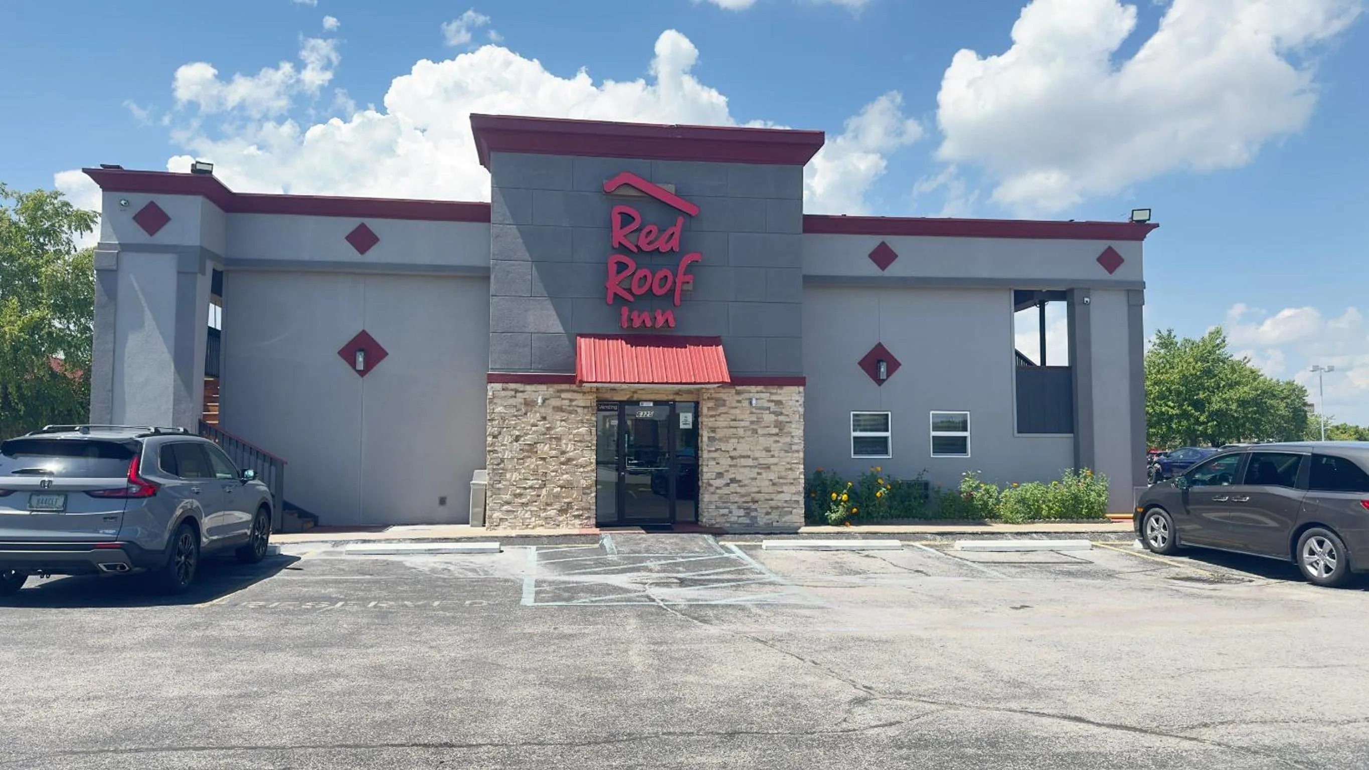 Property building in Red Roof Inn Anderson, IN