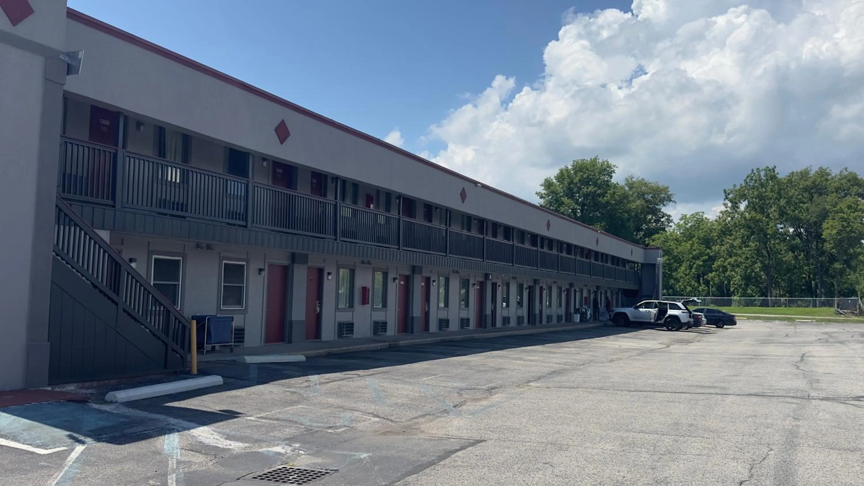 Property building in Red Roof Inn Anderson, IN