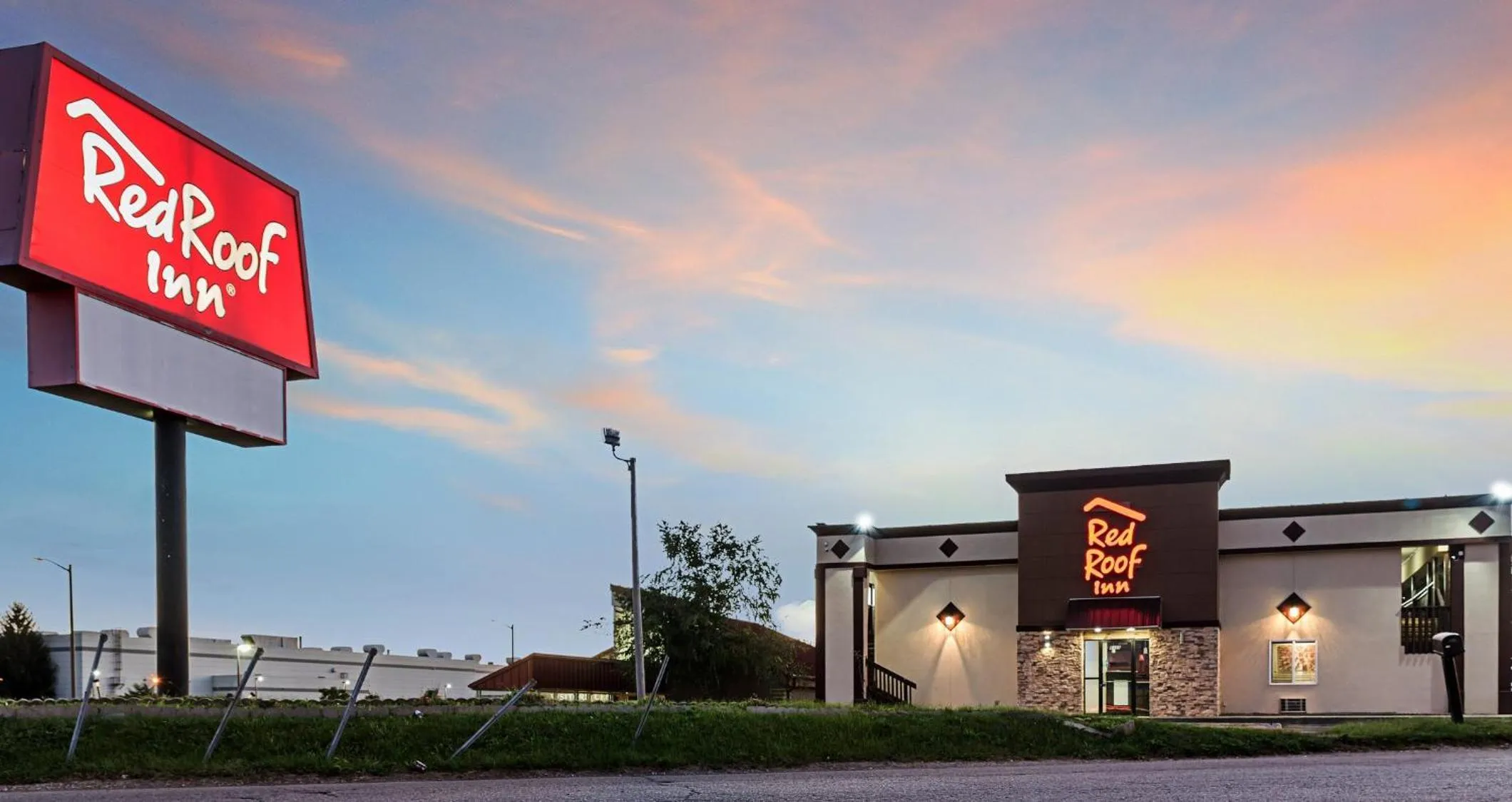 Property building in Red Roof Inn Anderson, IN