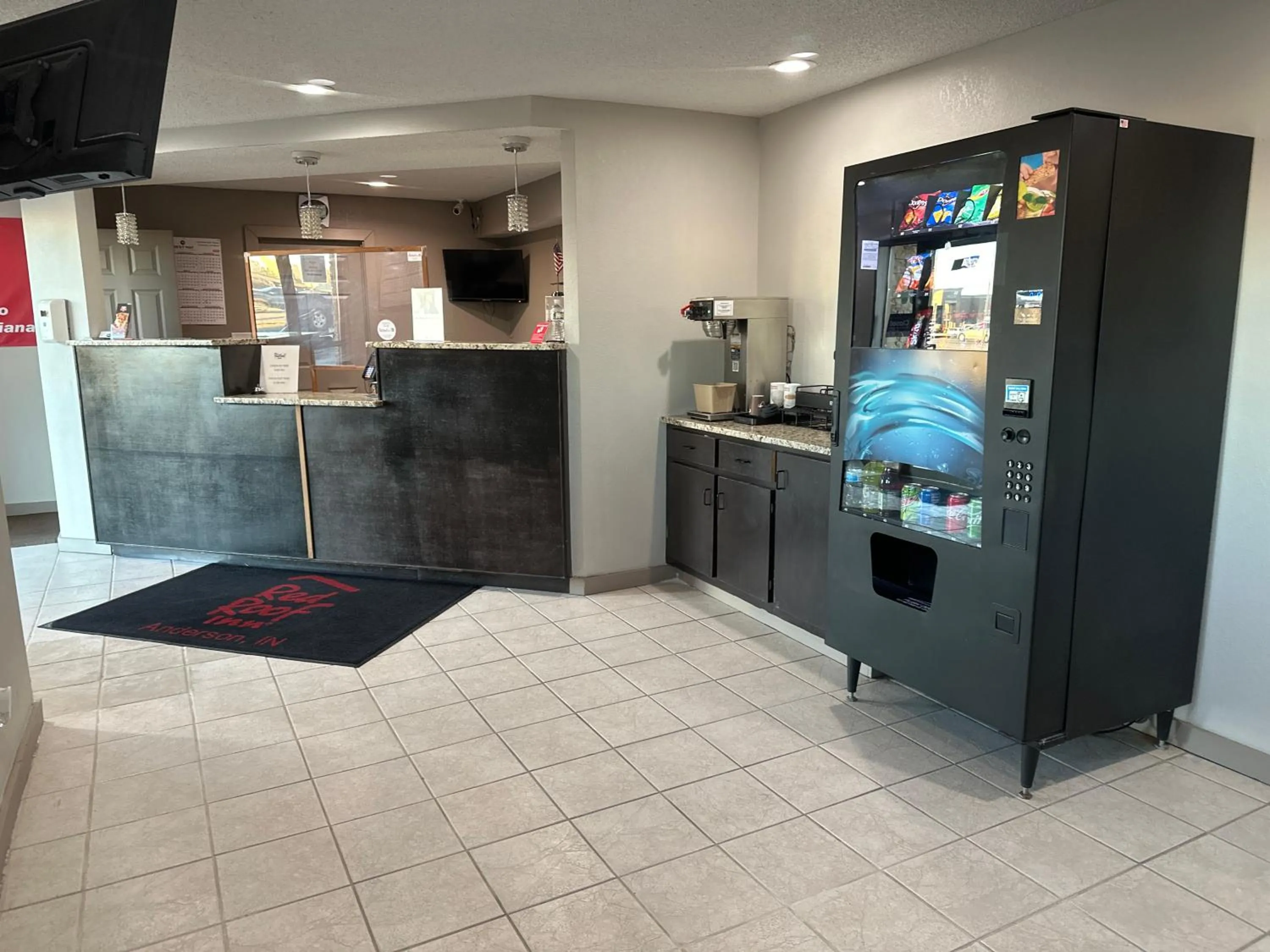 Property building in Red Roof Inn Anderson, IN