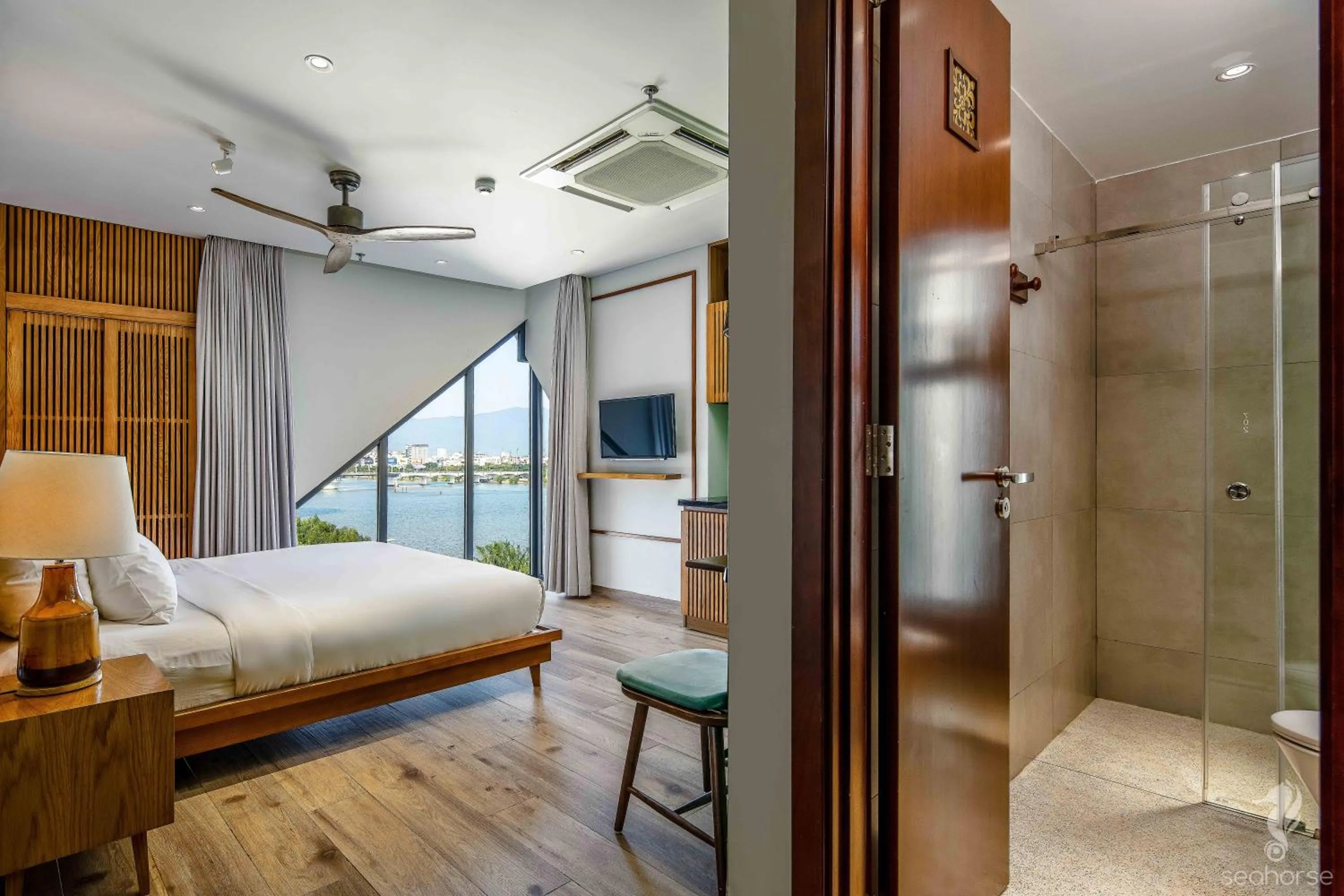 Bed in Seahorse Han Market Da Nang Apartment by Haviland