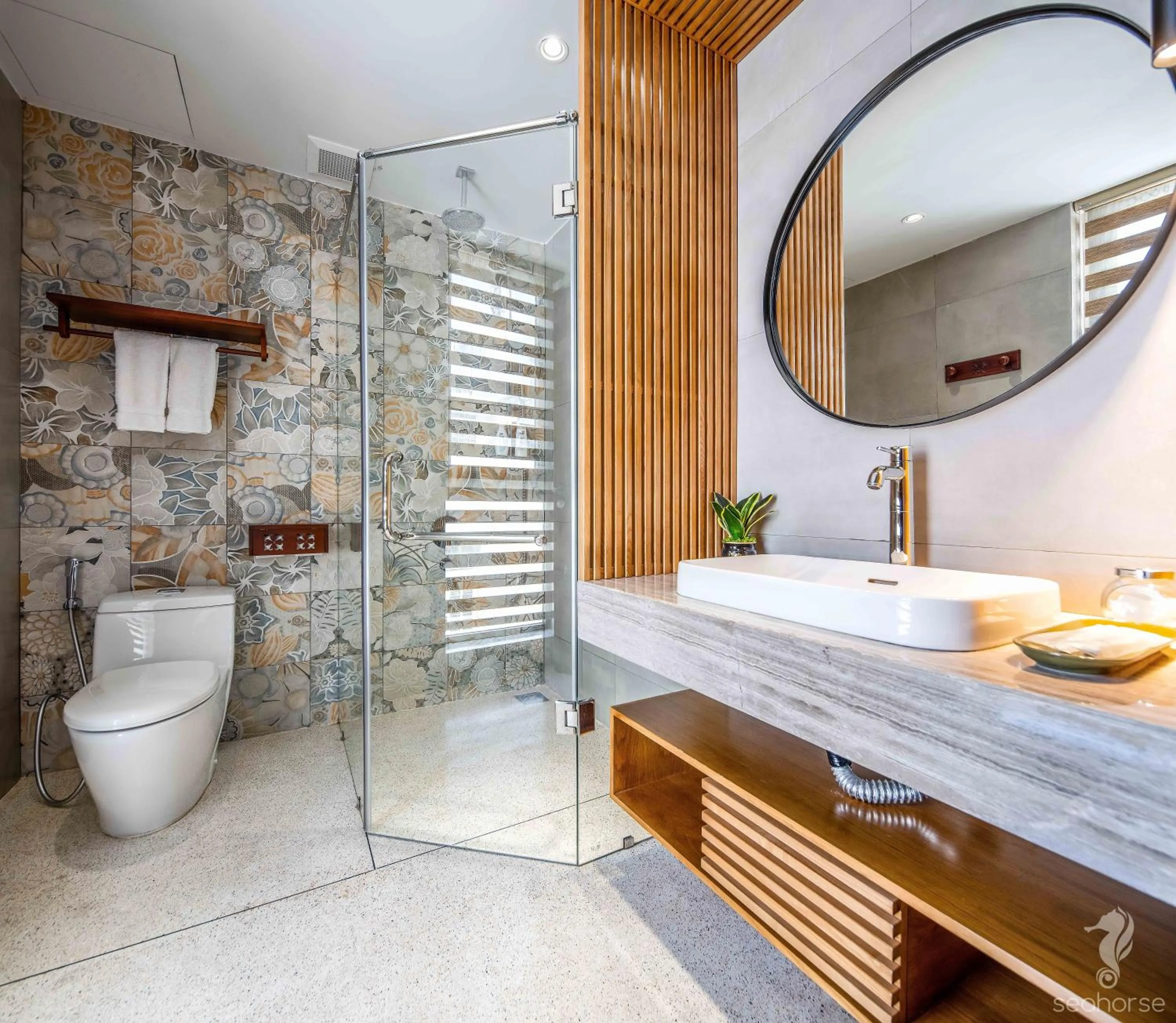 Bathroom in Seahorse Han Market Da Nang Apartment by Haviland