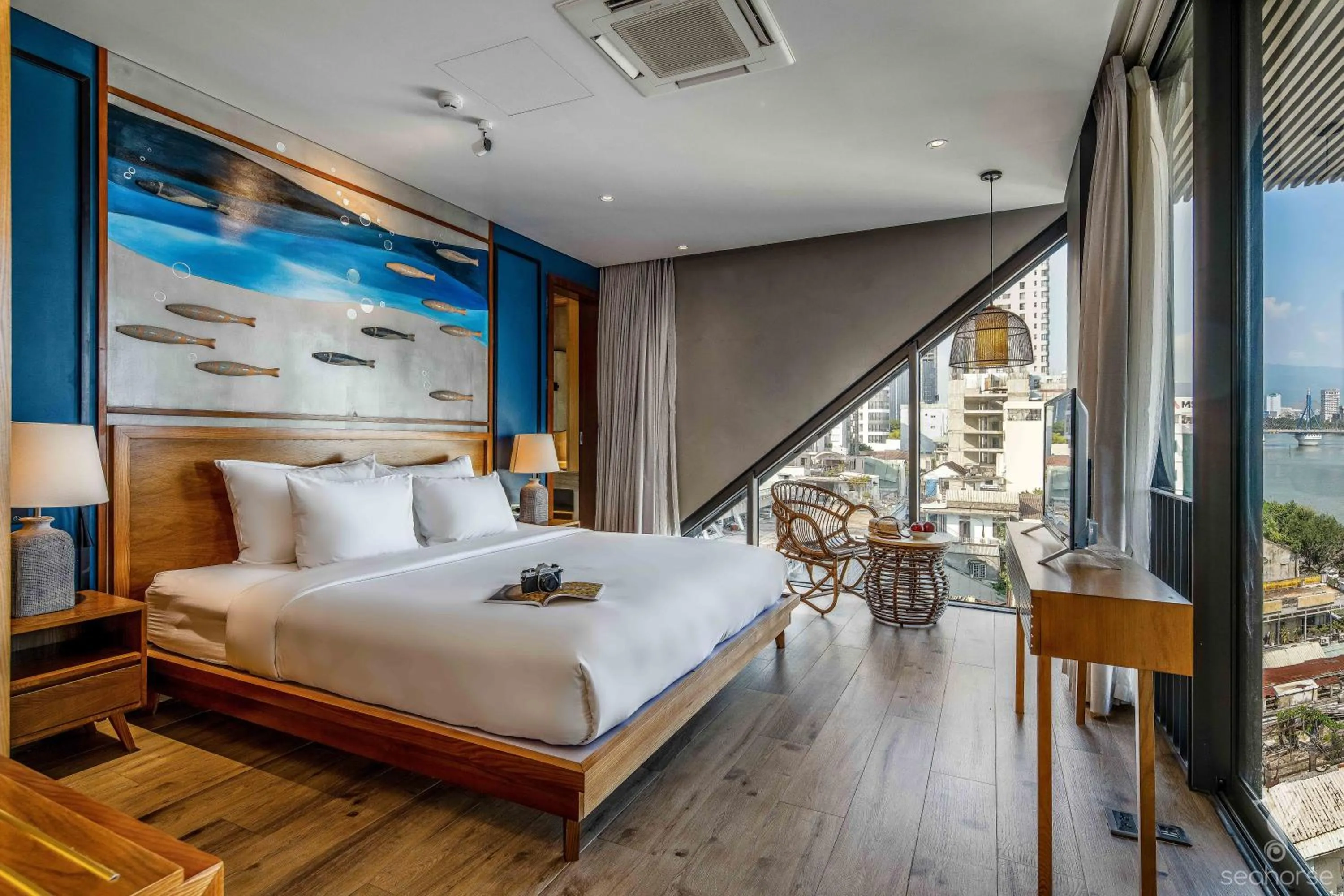Day, Bed in Seahorse Han Market Da Nang Apartment by Haviland