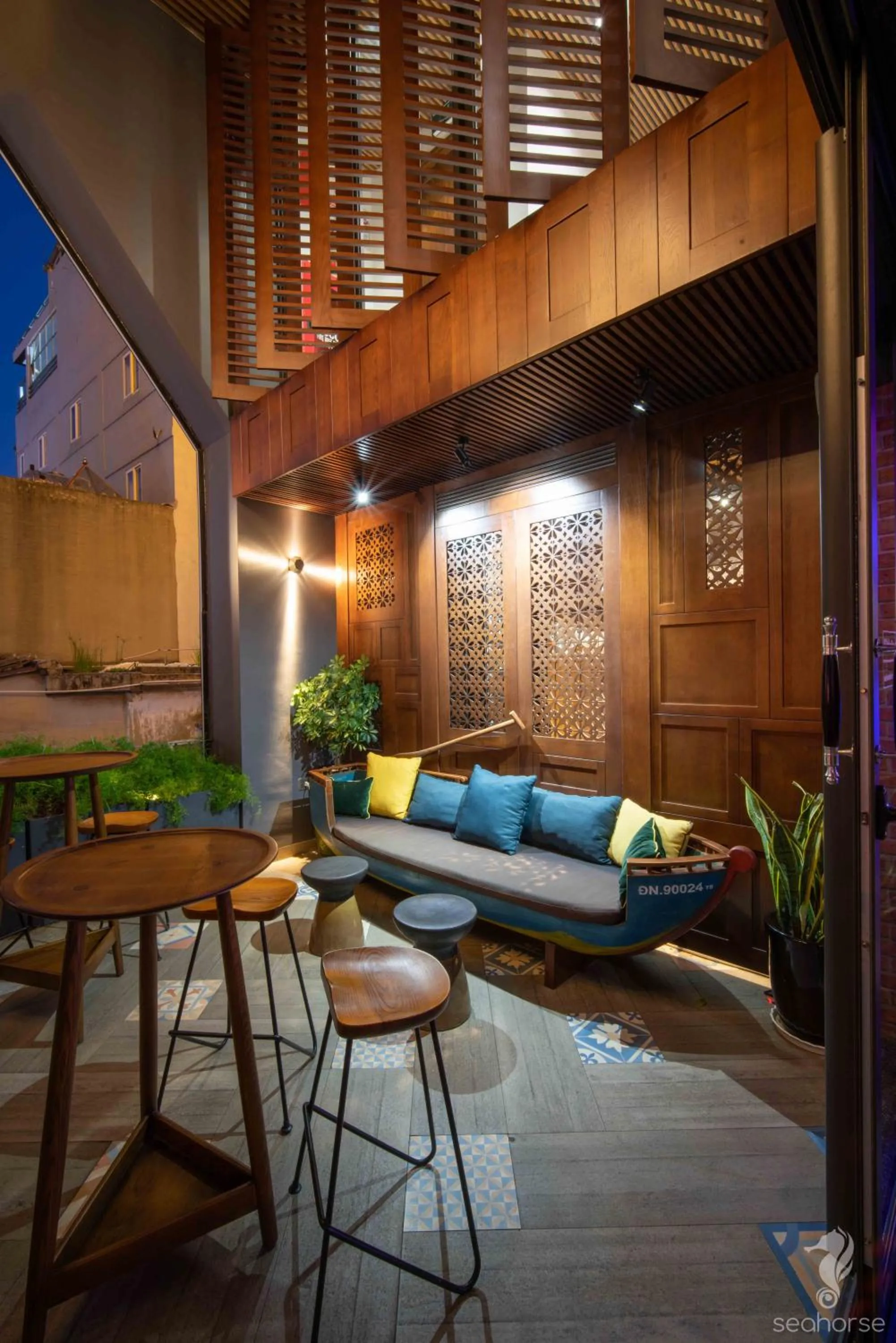 Patio in Seahorse Han Market Da Nang Apartment by Haviland