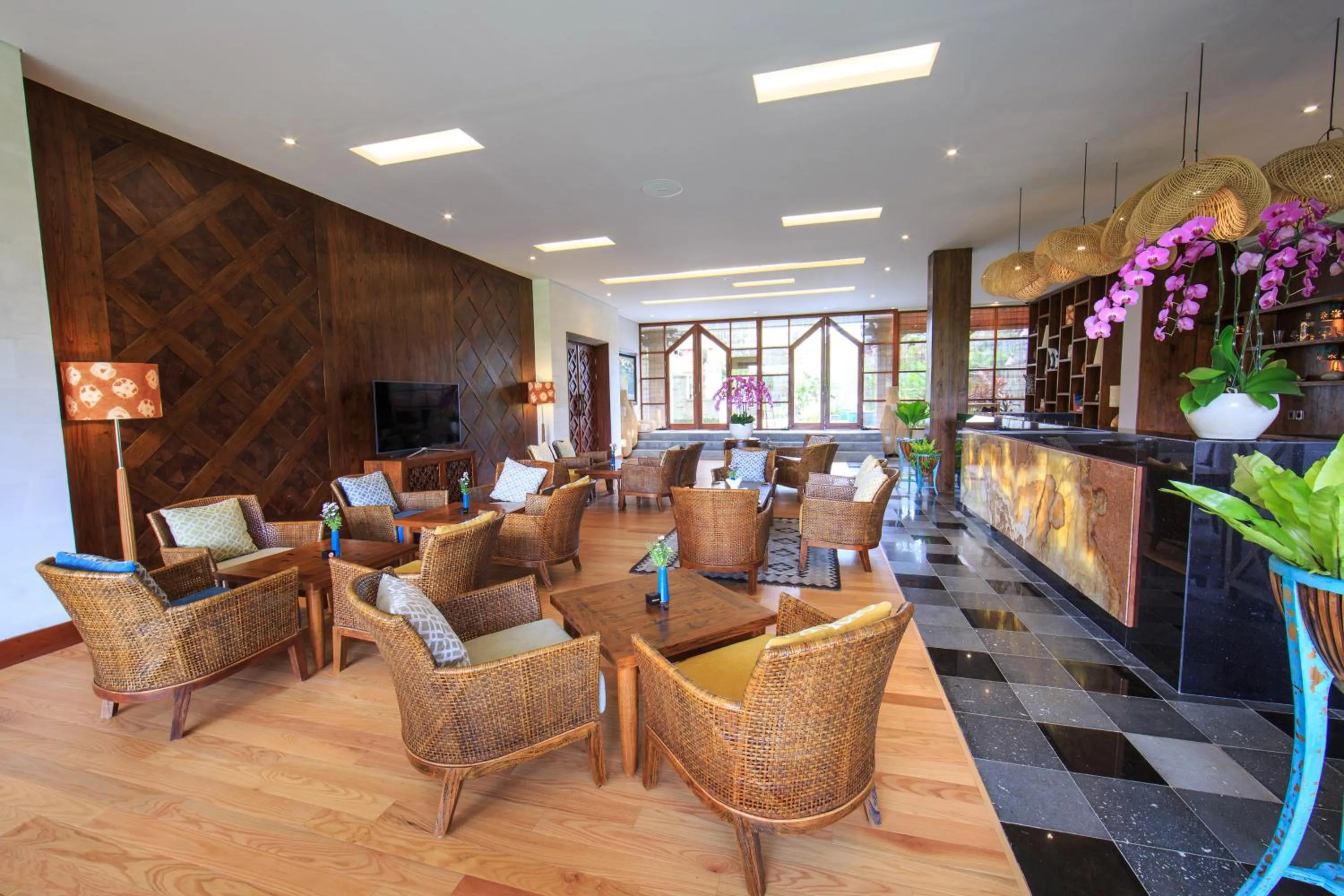 Lounge or bar in Tejaprana Bisma - CHSE Certified