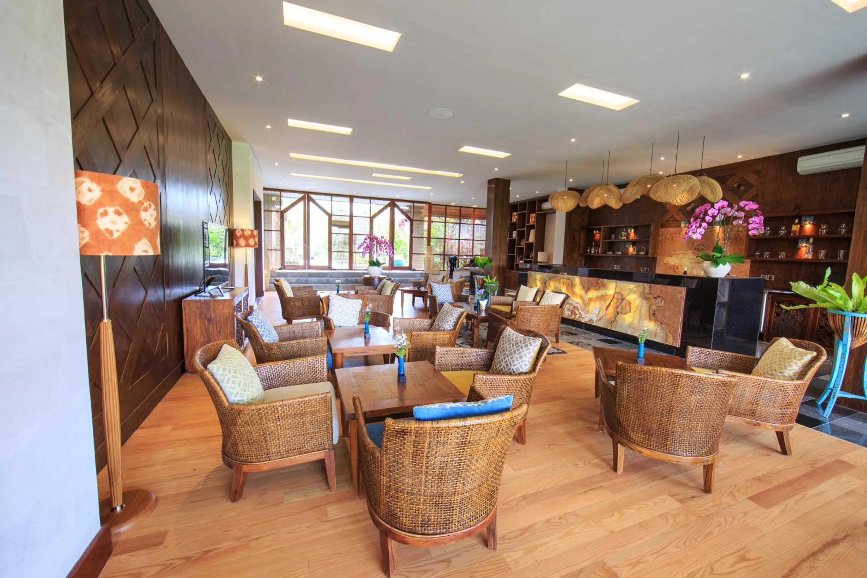 Lounge or bar in Tejaprana Bisma - CHSE Certified