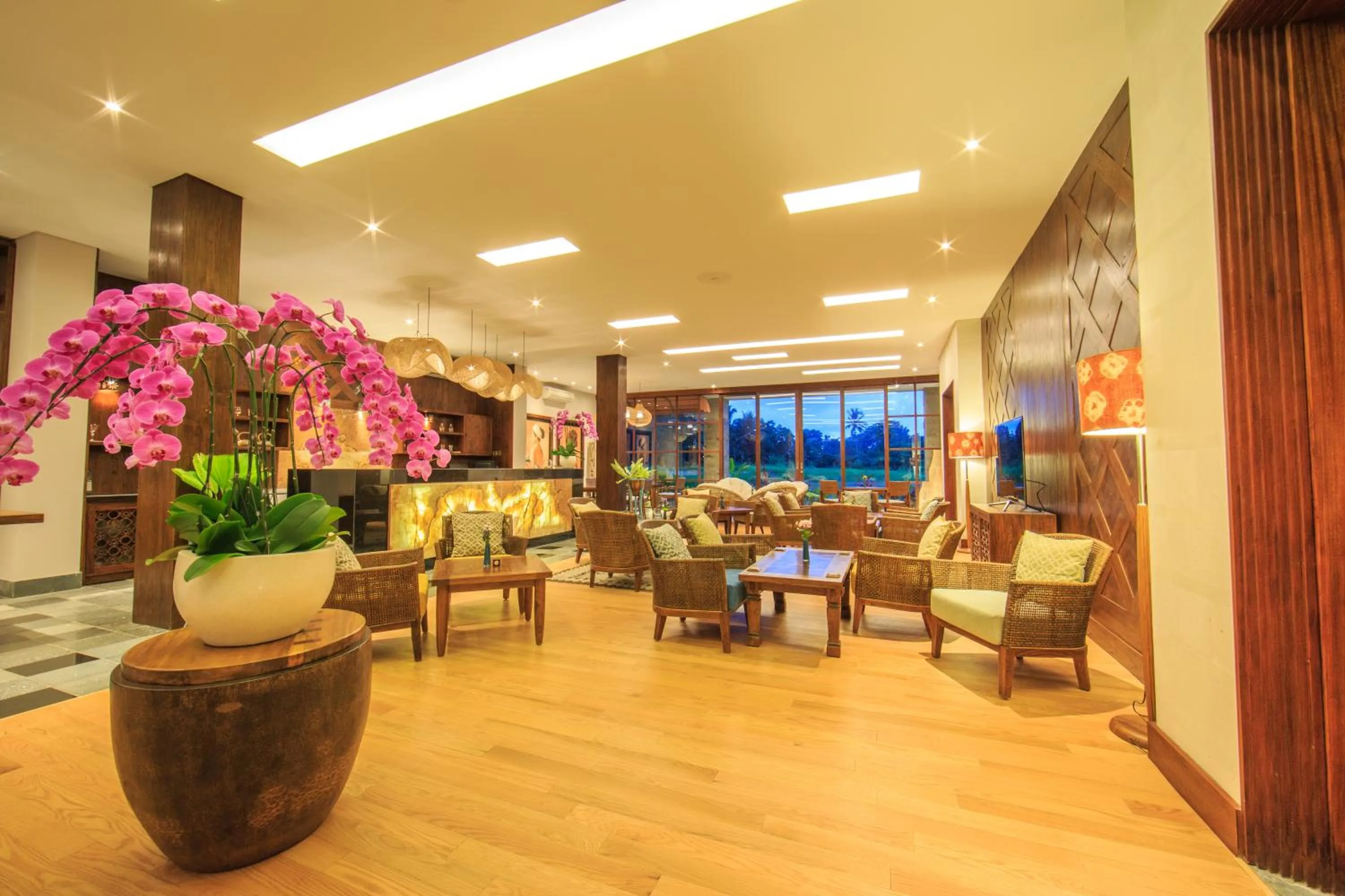 Lounge or bar in Tejaprana Bisma - CHSE Certified