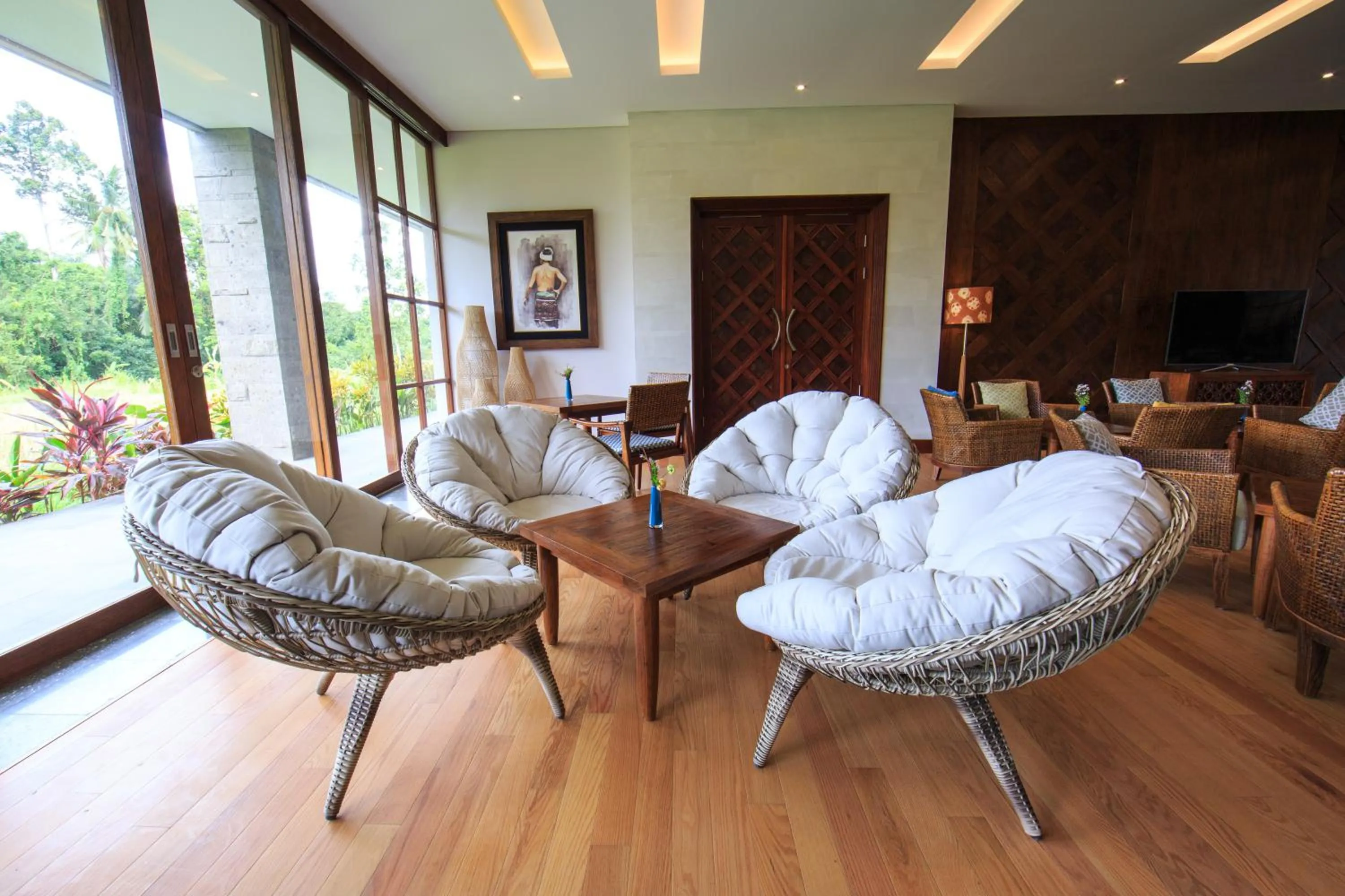 Lounge or bar in Tejaprana Bisma - CHSE Certified