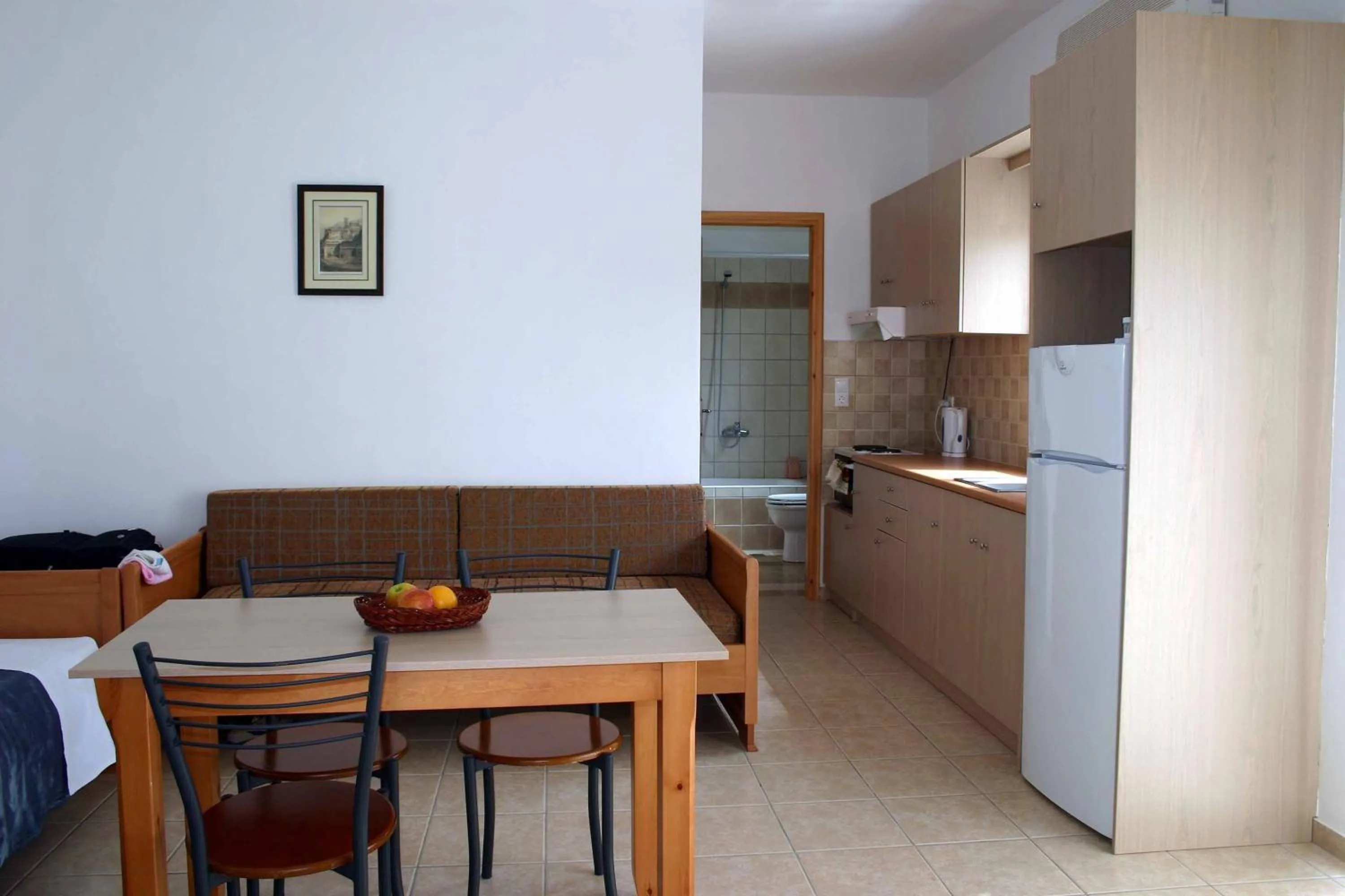 Kitchen or kitchenette in Evilion hotel