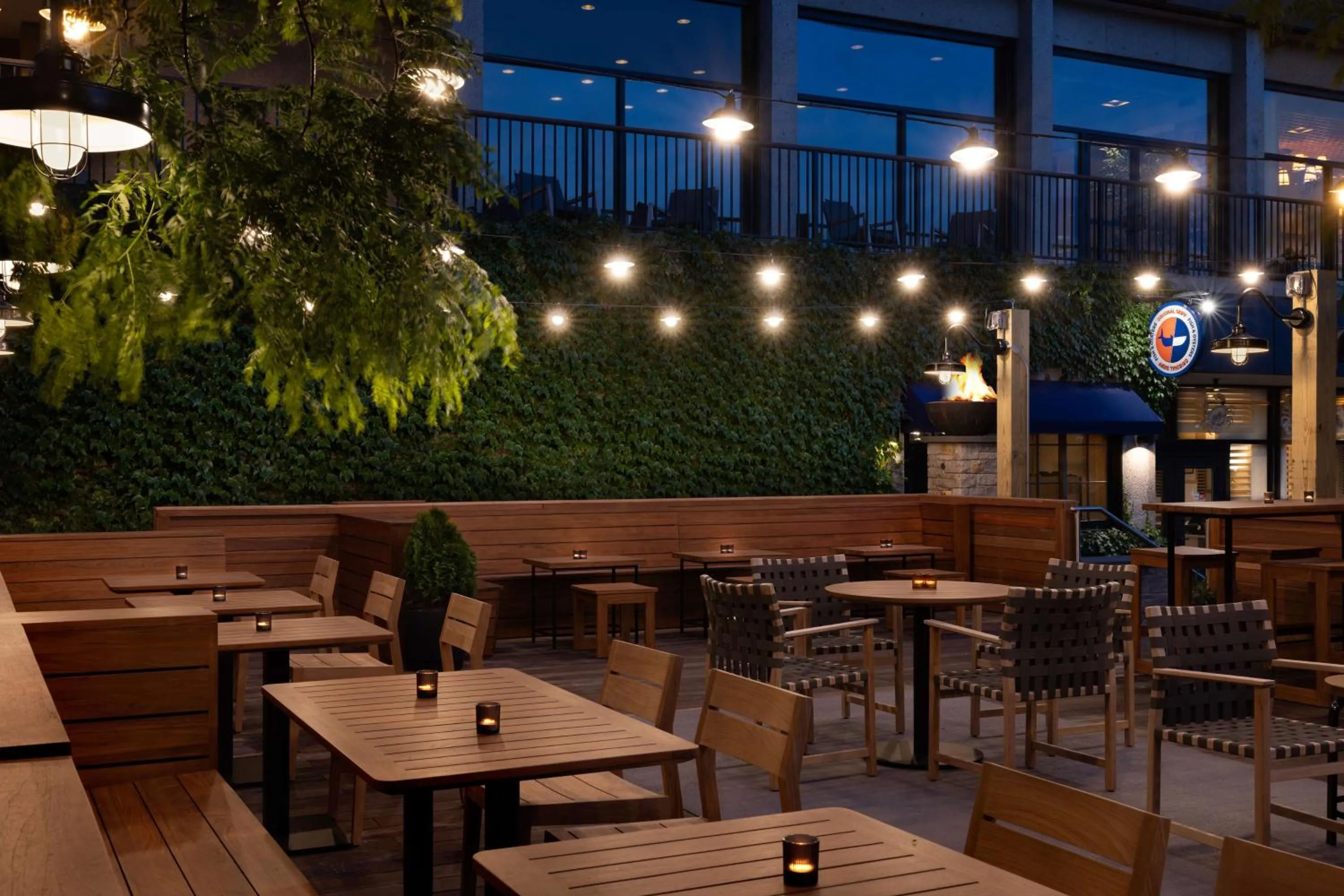 Patio in Hotel Champlain Burlington, Curio Collection by Hilton