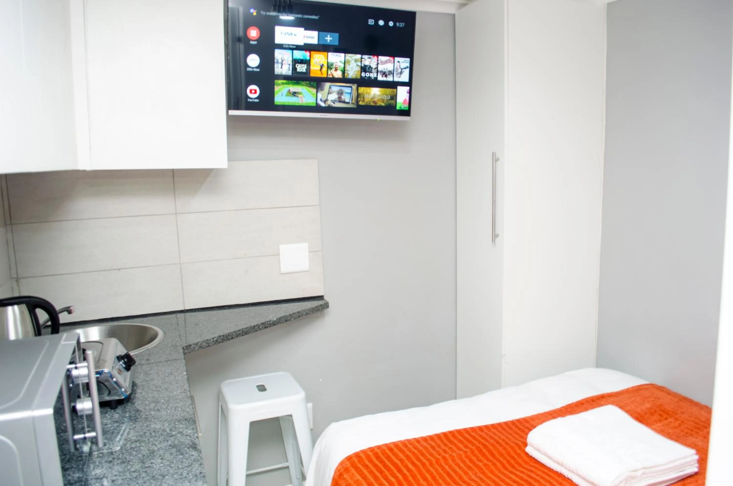 TV and multimedia in Cape Town Micro Apartments
