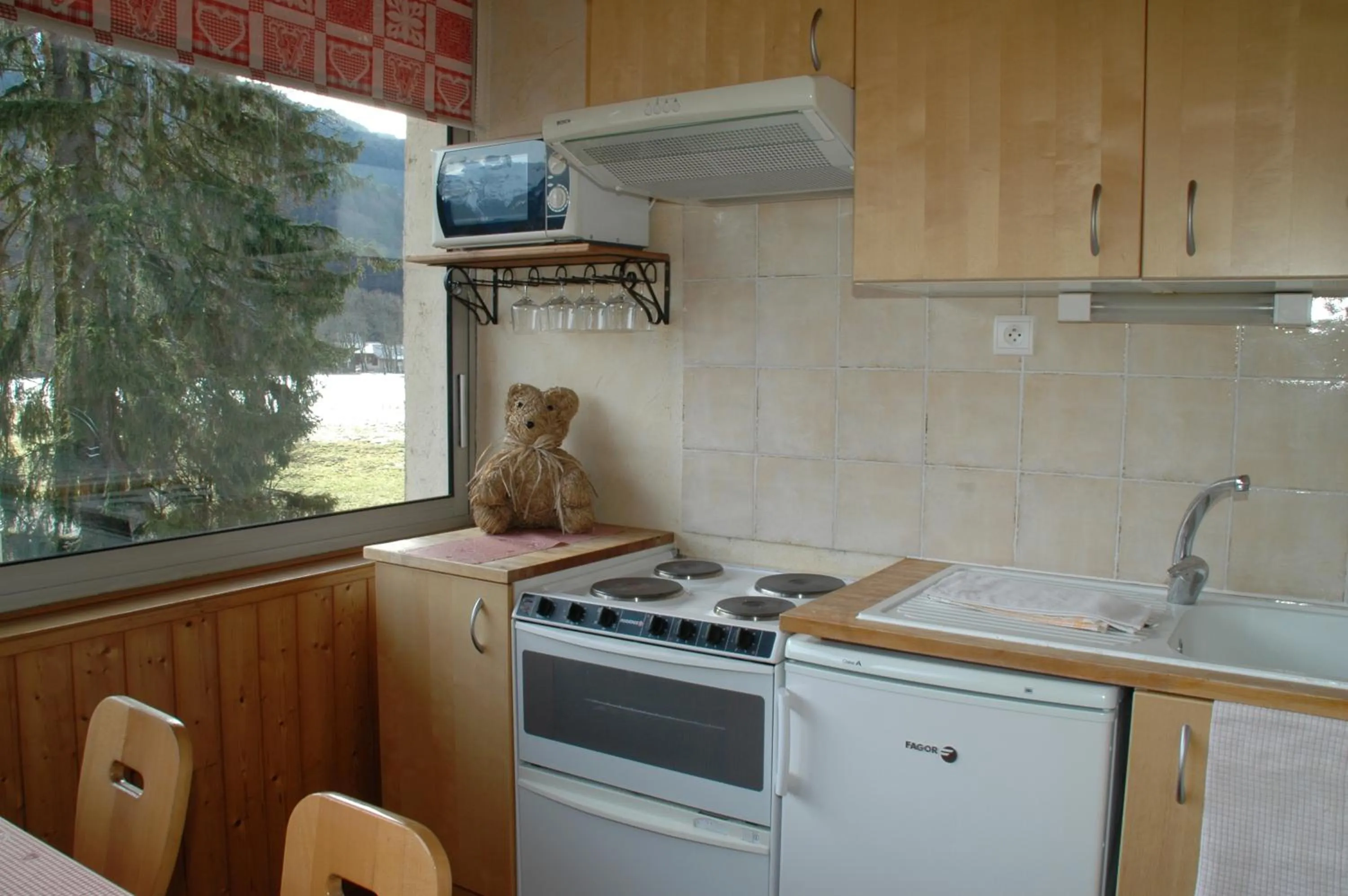 Kitchen or kitchenette in Résidence La Cour