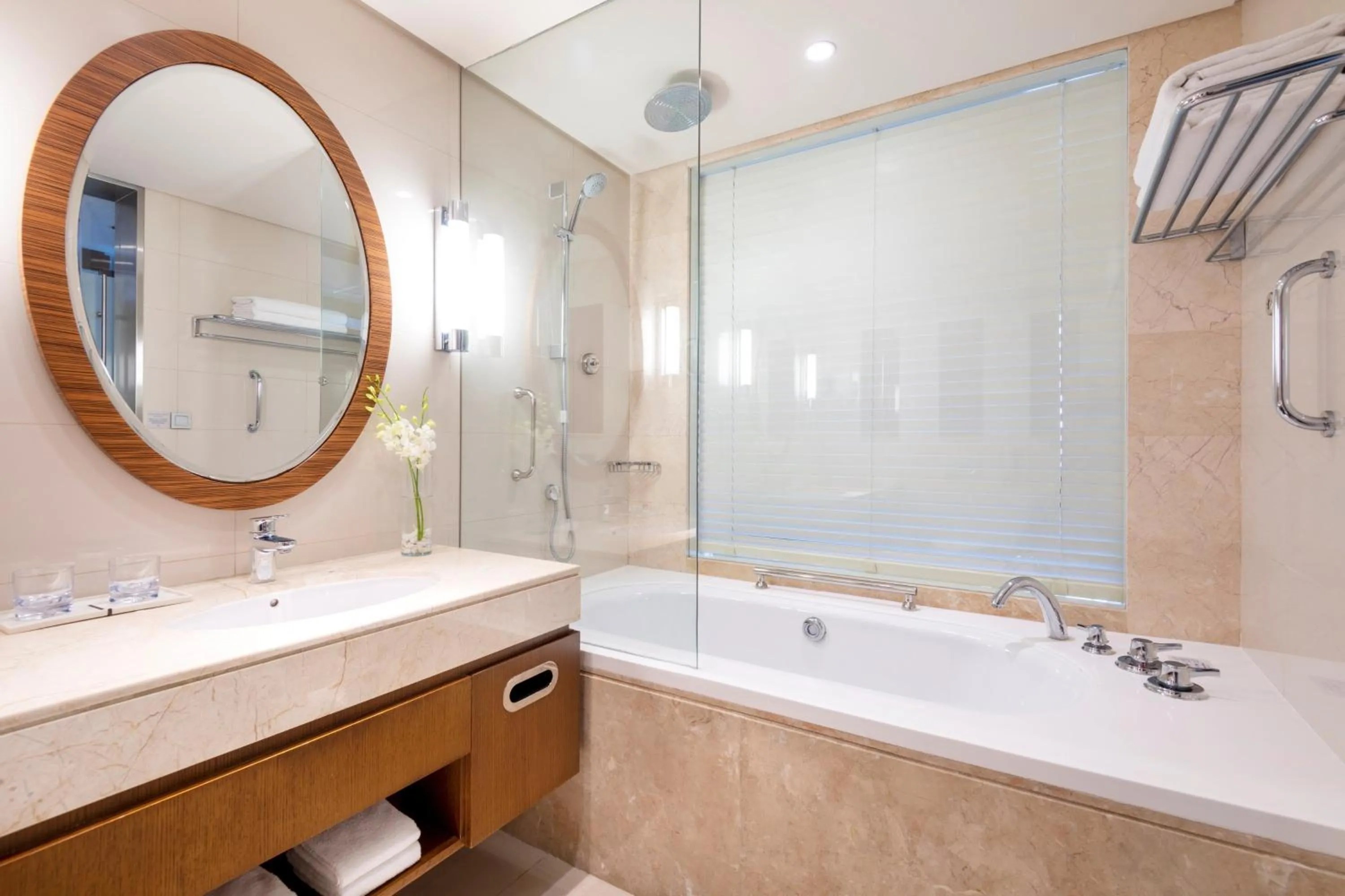 Bathroom in Crowne Plaza Doha - The Business Park by IHG