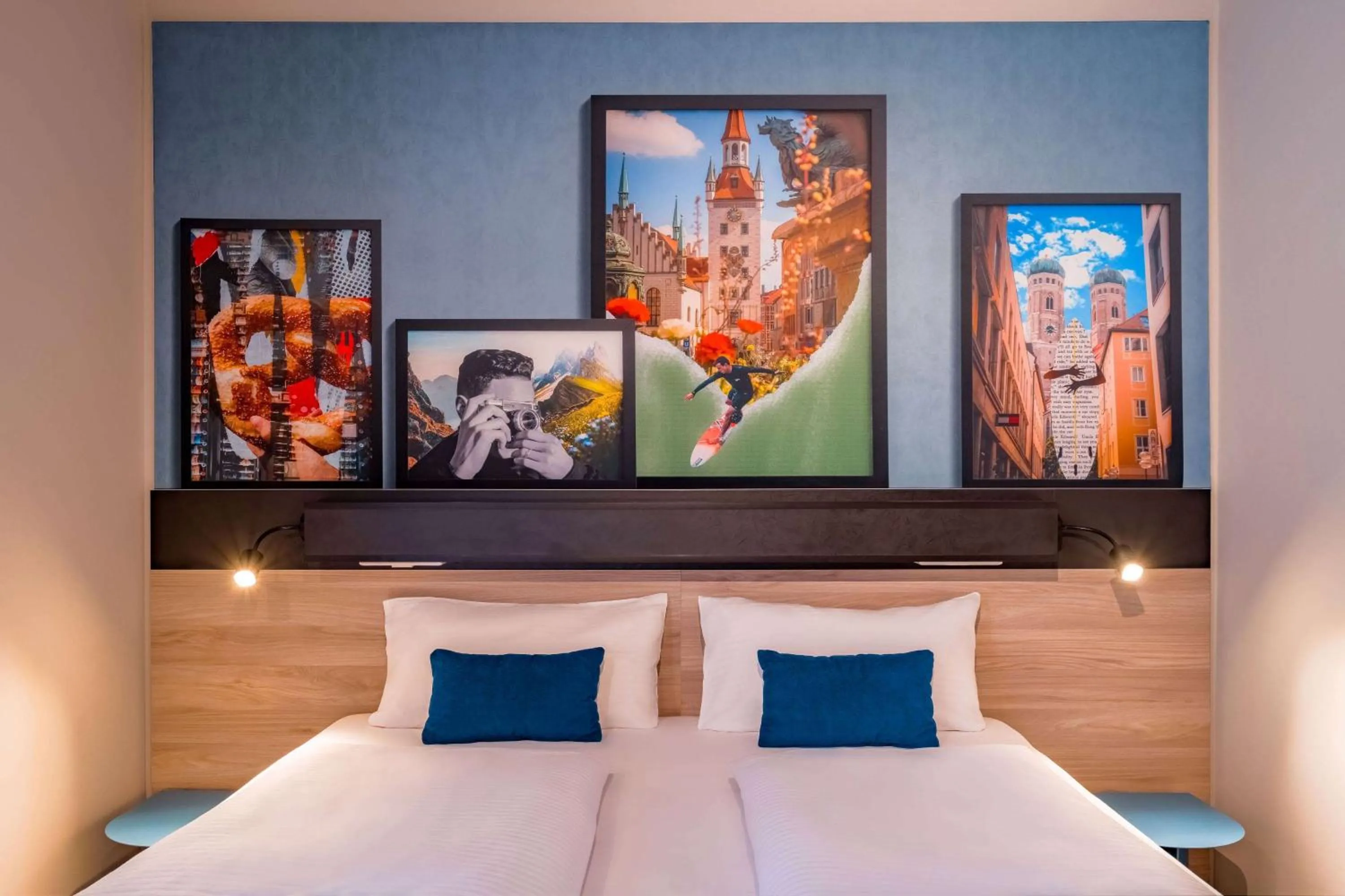 Photo of the whole room, Bed in Ramada Encore by Wyndham Munich Messe